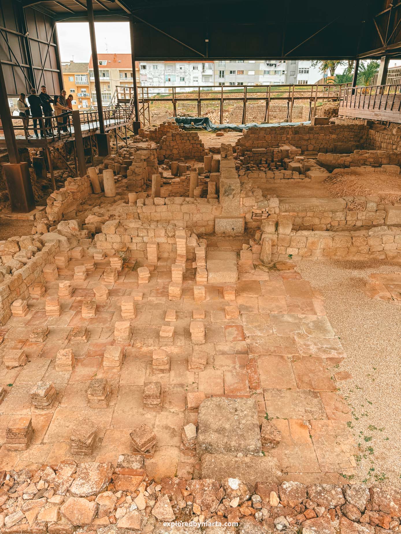 Braga, Portugal-Termas Romanas do Alto da Cividade in Braga