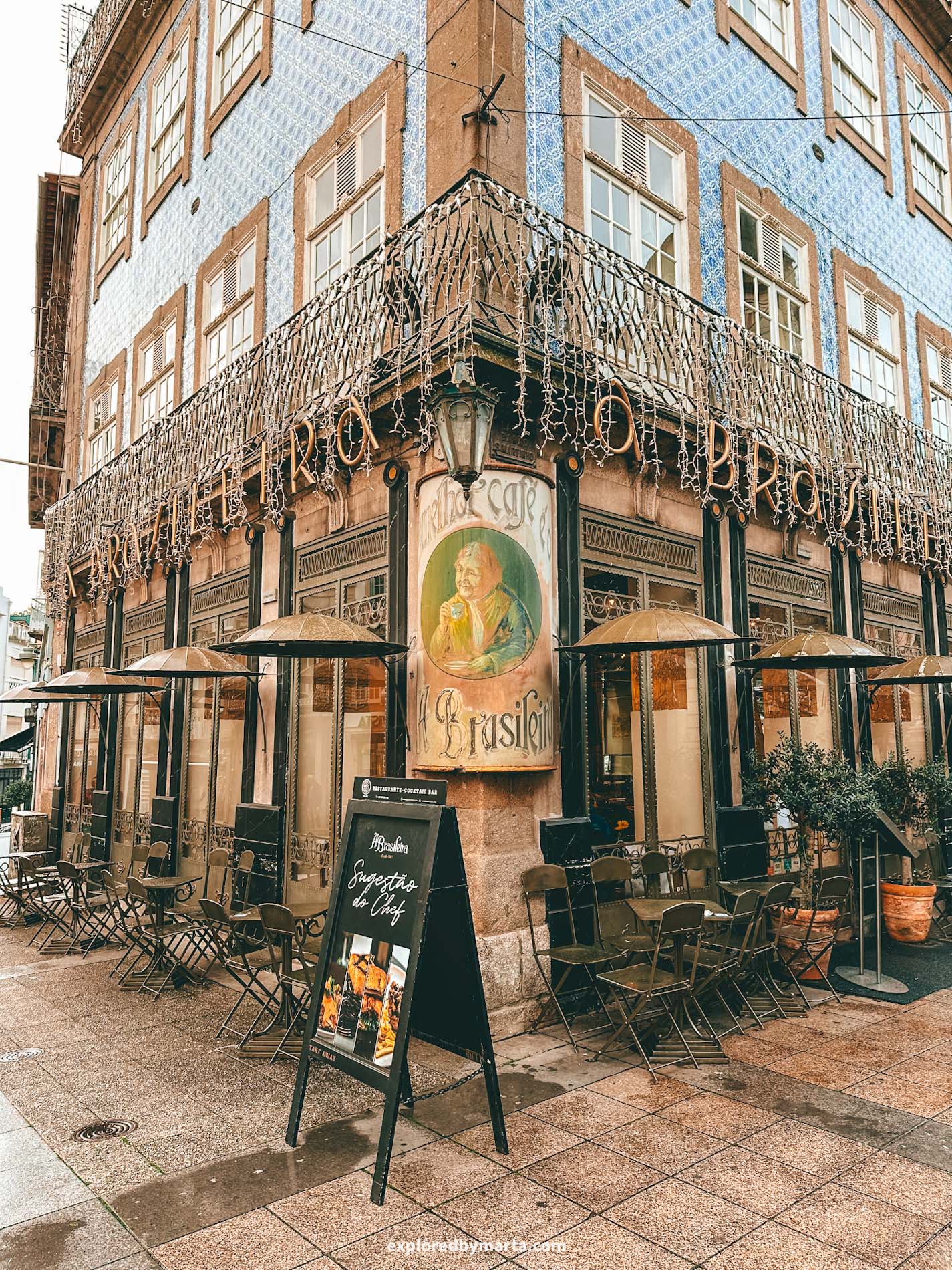 Braga, Portugal-breakfast at A Brasileira