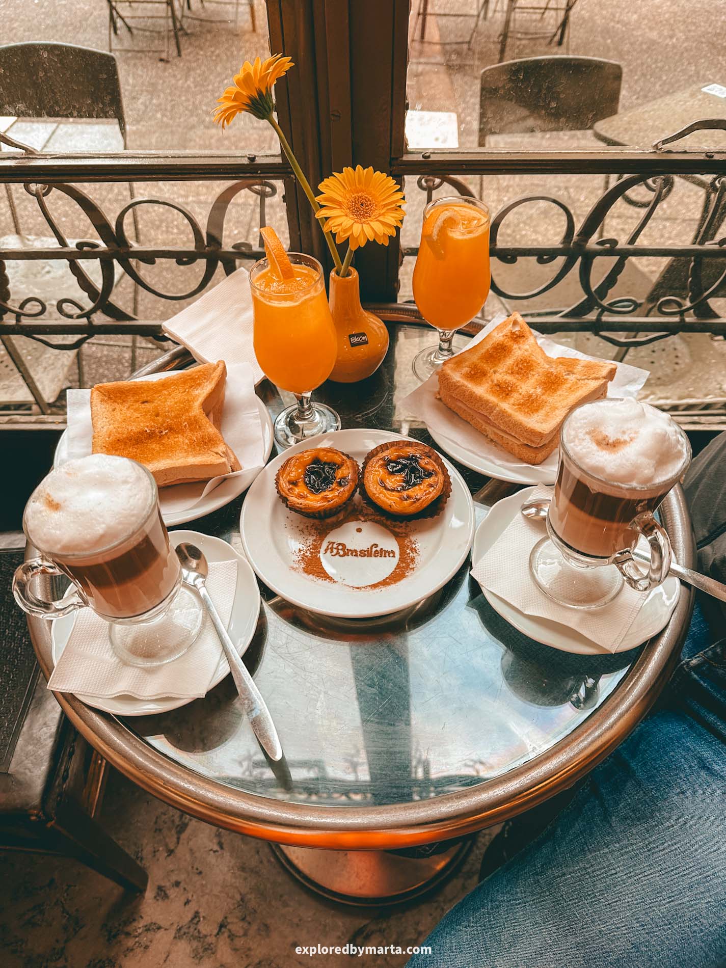 Braga, Portugal-breakfast at A Brasileira
