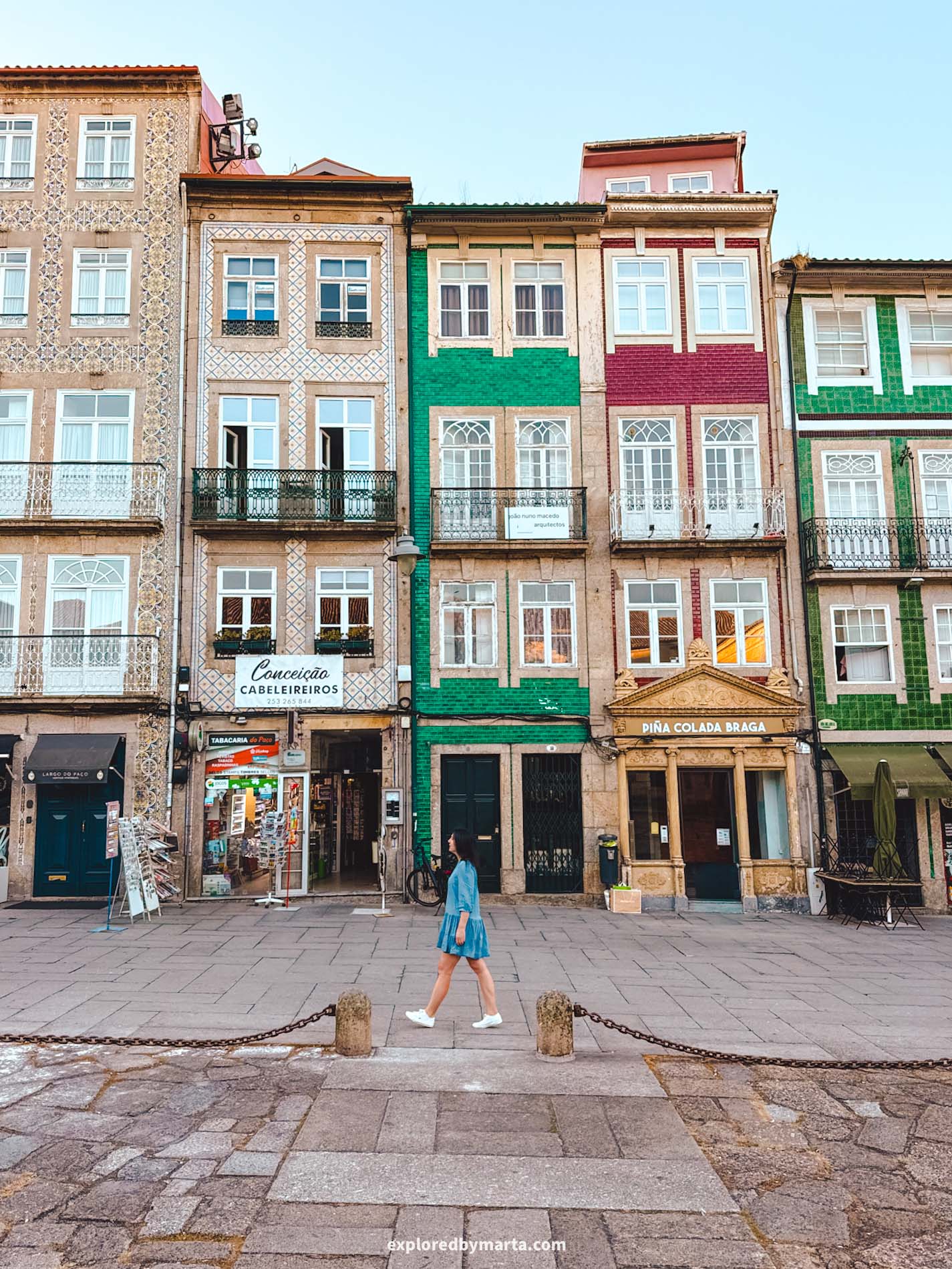 Braga, Portugal-traditional Portuguese architecture in Largo Do Paço