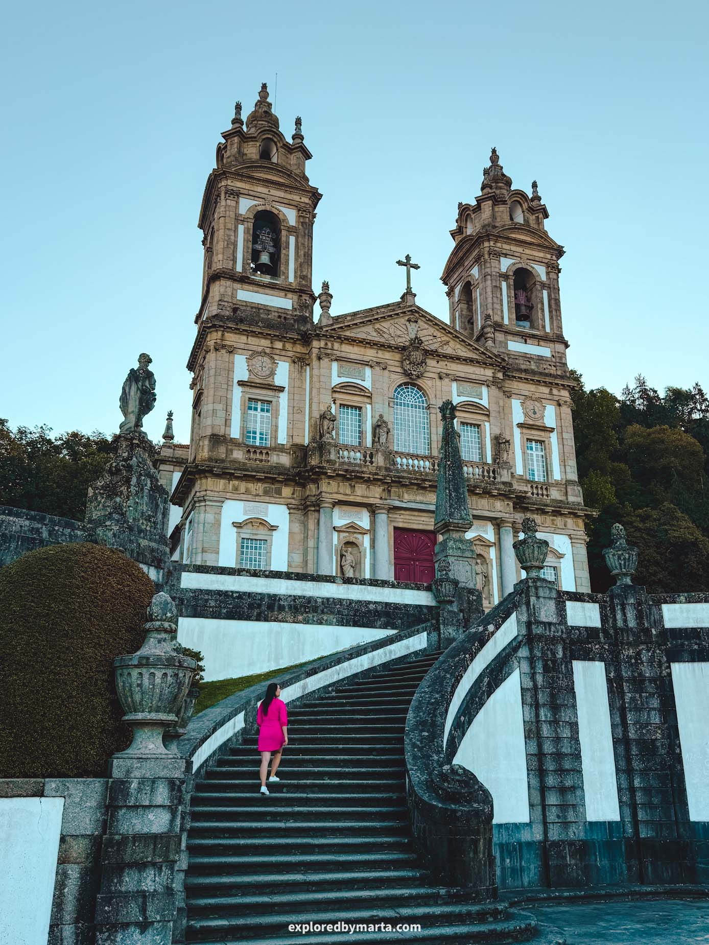 Braga, Portugal-visiting Bom Jesus do Monte in Braga
