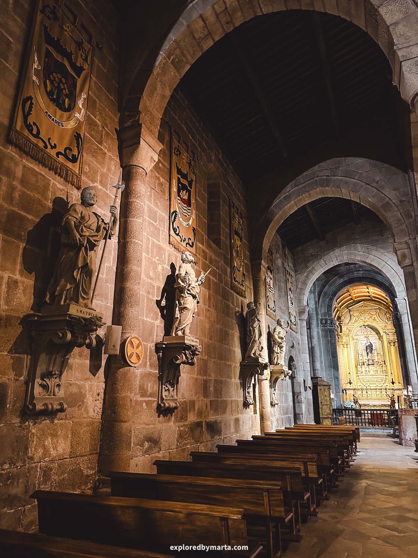 Braga, Portugal-visiting Braga Cathedral or Sé de Braga, the oldest cathedral in Portugal
