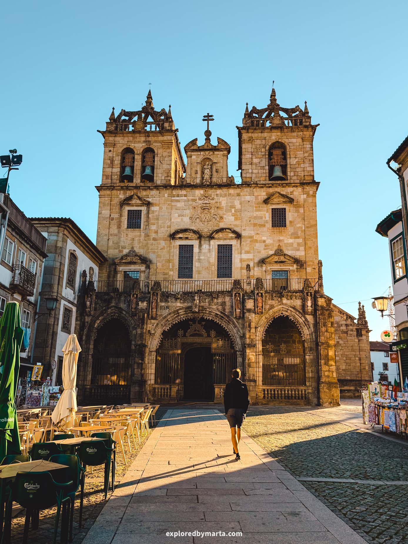 Braga, Portugal-visiting Braga Cathedral or Sé de Braga, the oldest cathedral in Portugal