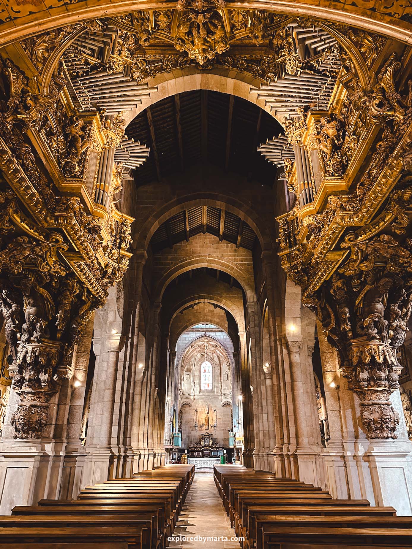 Braga, Portugal-visiting Braga Cathedral or Sé de Braga, the oldest cathedral in Portugal