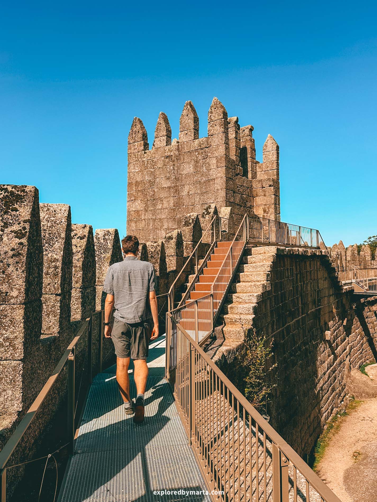 Guimaraes, Portugal-Guimarães Castle is a medieval fortress known historically as the birthplace of Portugal and one of the Seven Wonders of Portugal today