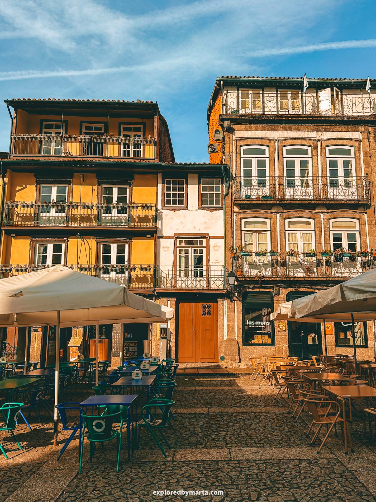 Guimaraes, Portugal-Largo da Oliveira medieval square in Guimaraes