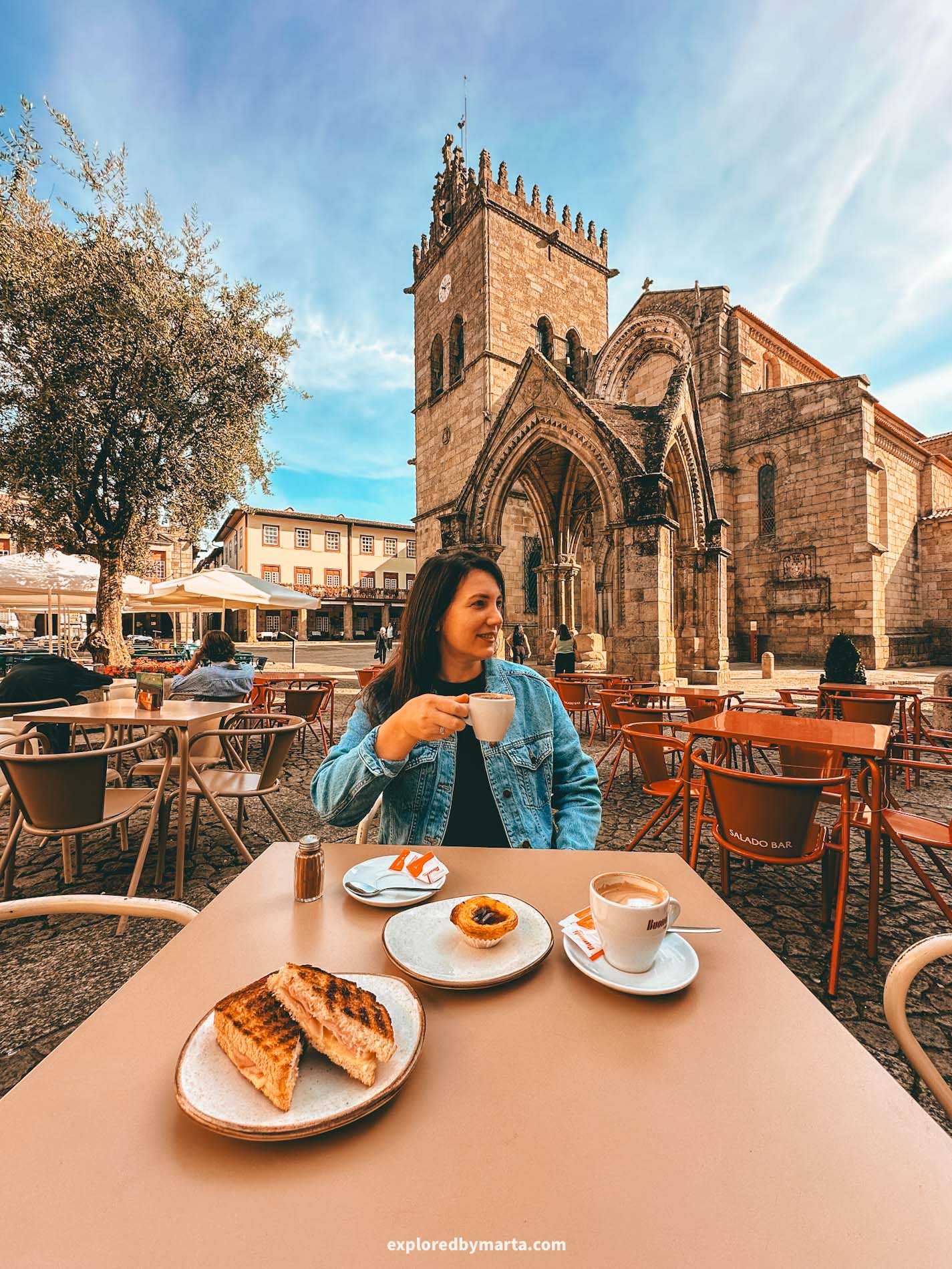 Guimaraes, Portugal-Largo da Oliveira medieval square in Guimaraes