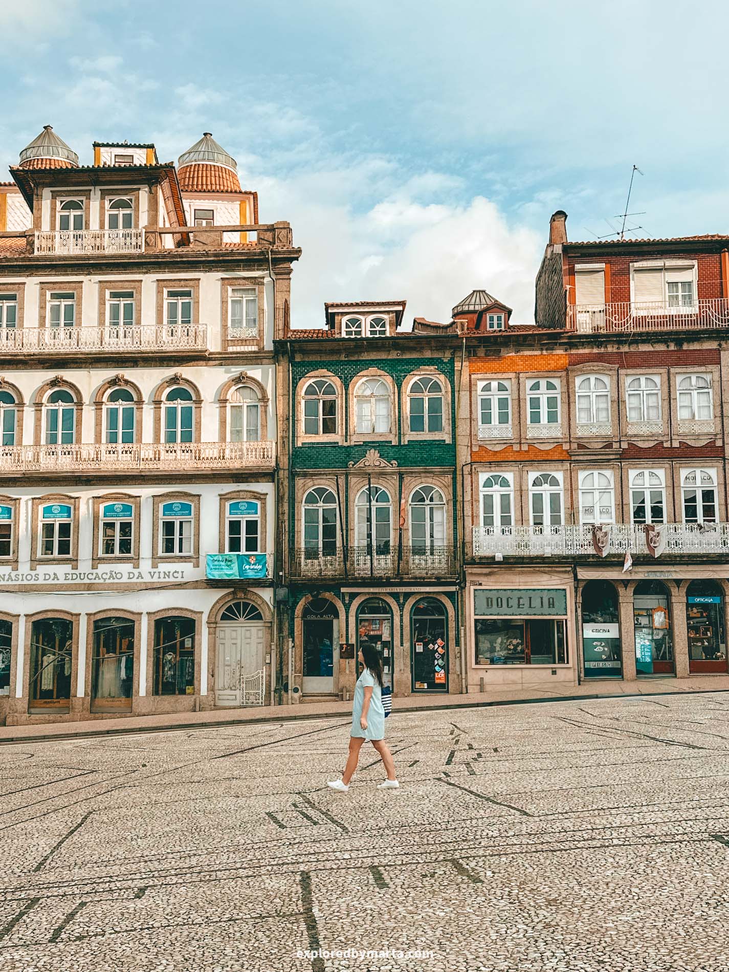 Guimaraes, Portugal-Largo do Toural square in Guimaraes
