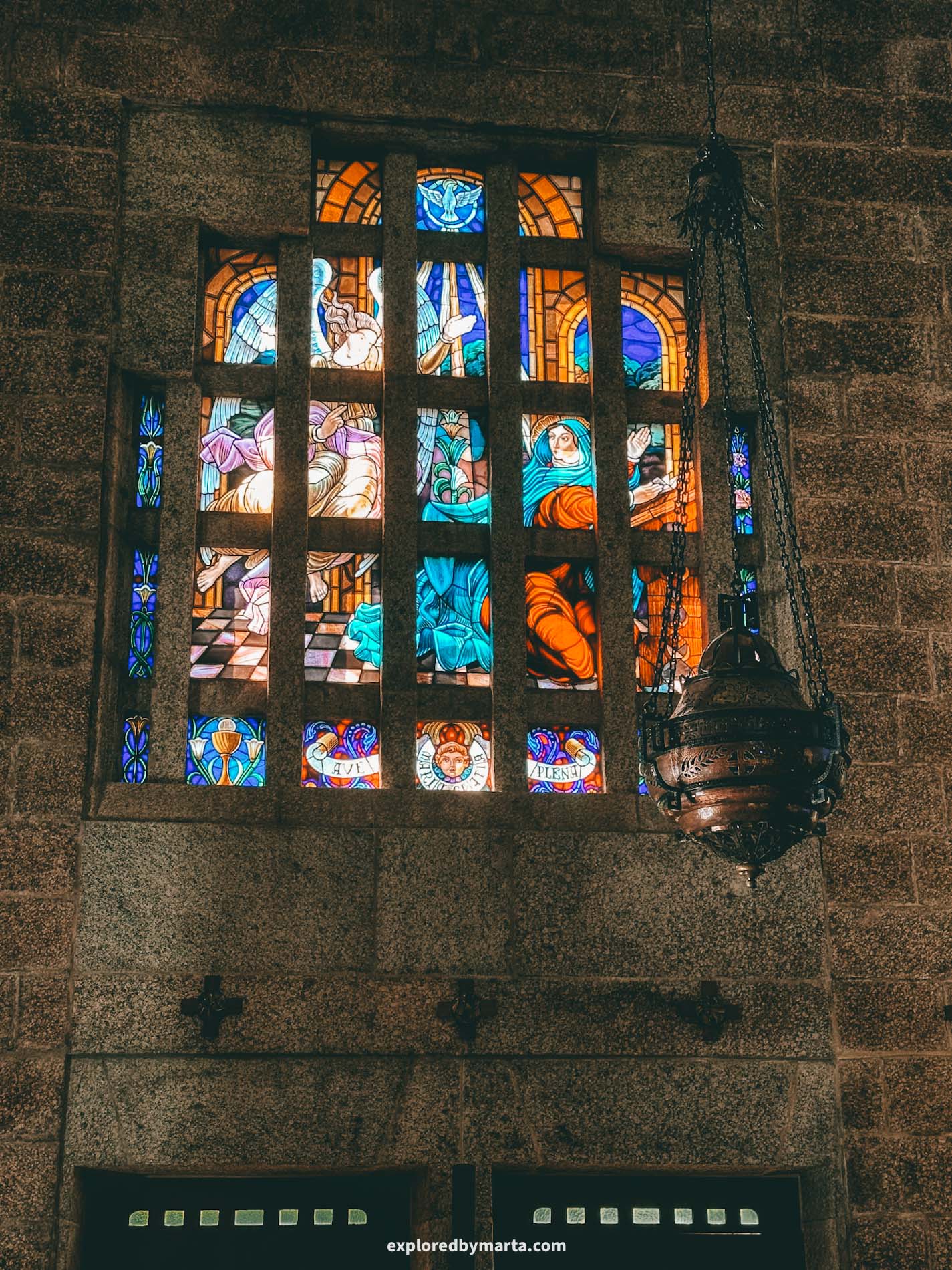 Guimaraes, Portugal-Sanctuary of Penha, or Santuário de Nossa Senhora do Carmo da Penha is a santuary on a hill next to Guimaraes