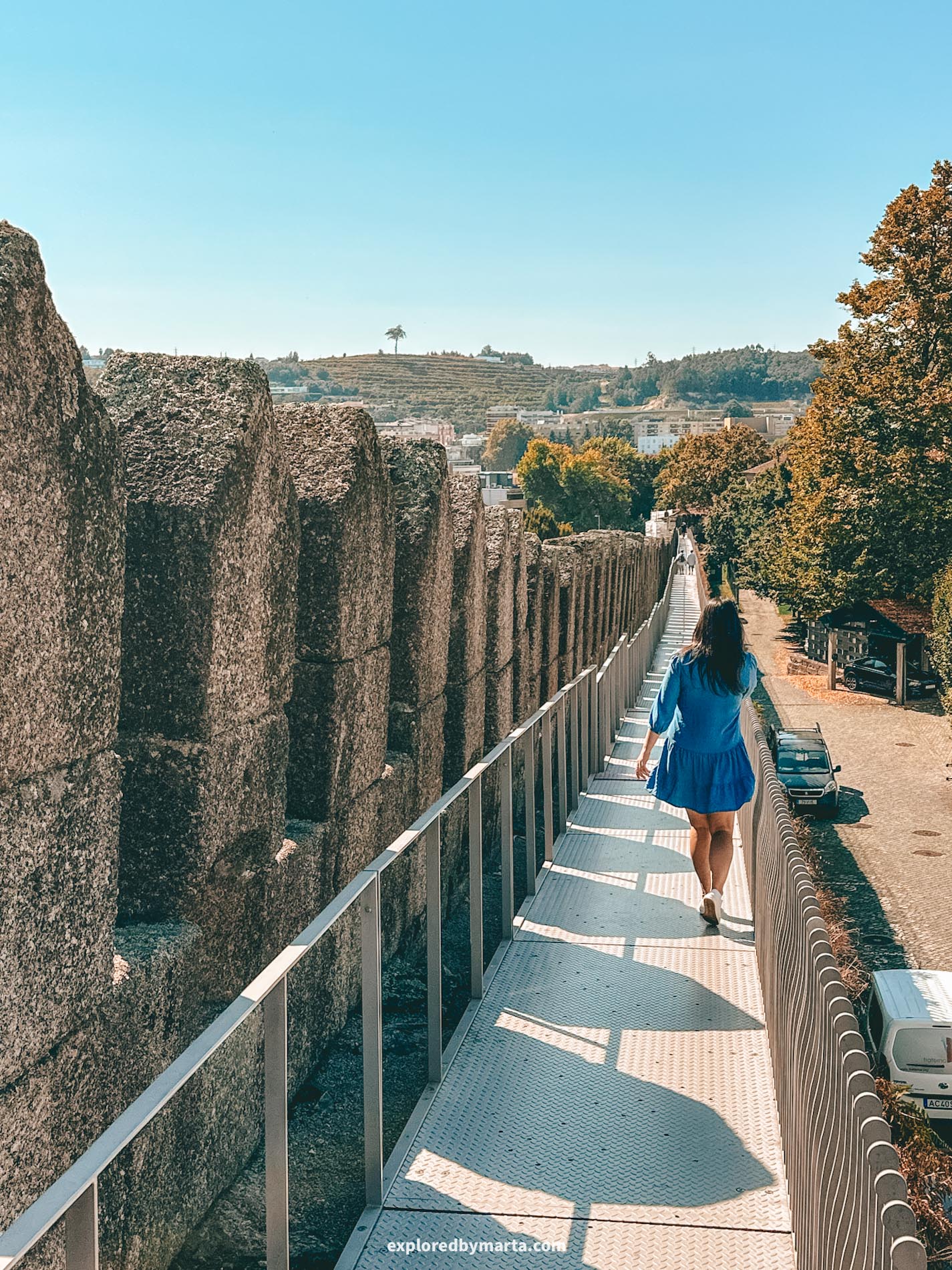 Portugal, Guimaraes-walking around the defensive walls of Guimarães or Muralhas de Guimarães