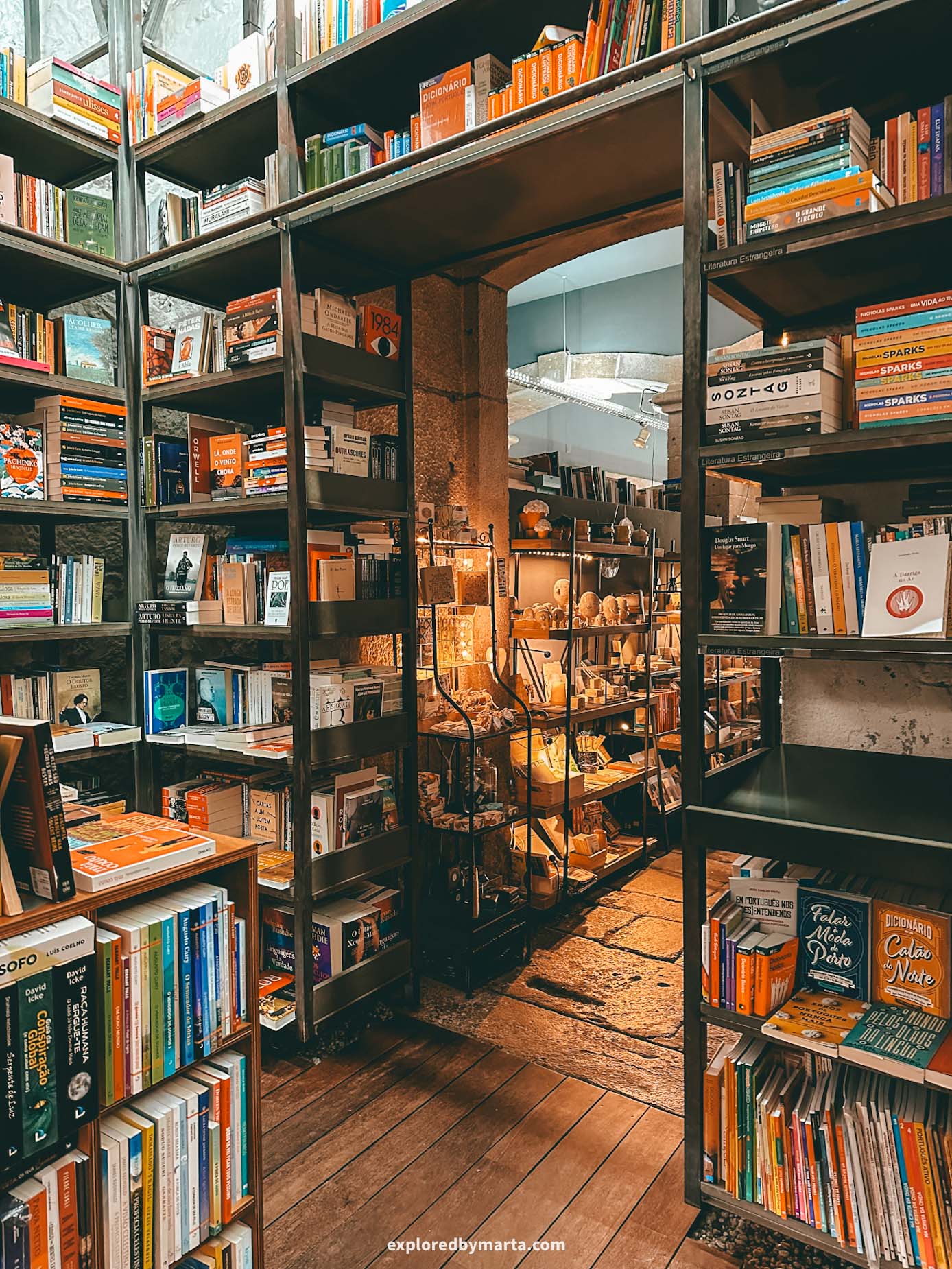 Braga, Portugal-100° Página Book store or Livraria Centésima Página in Braga