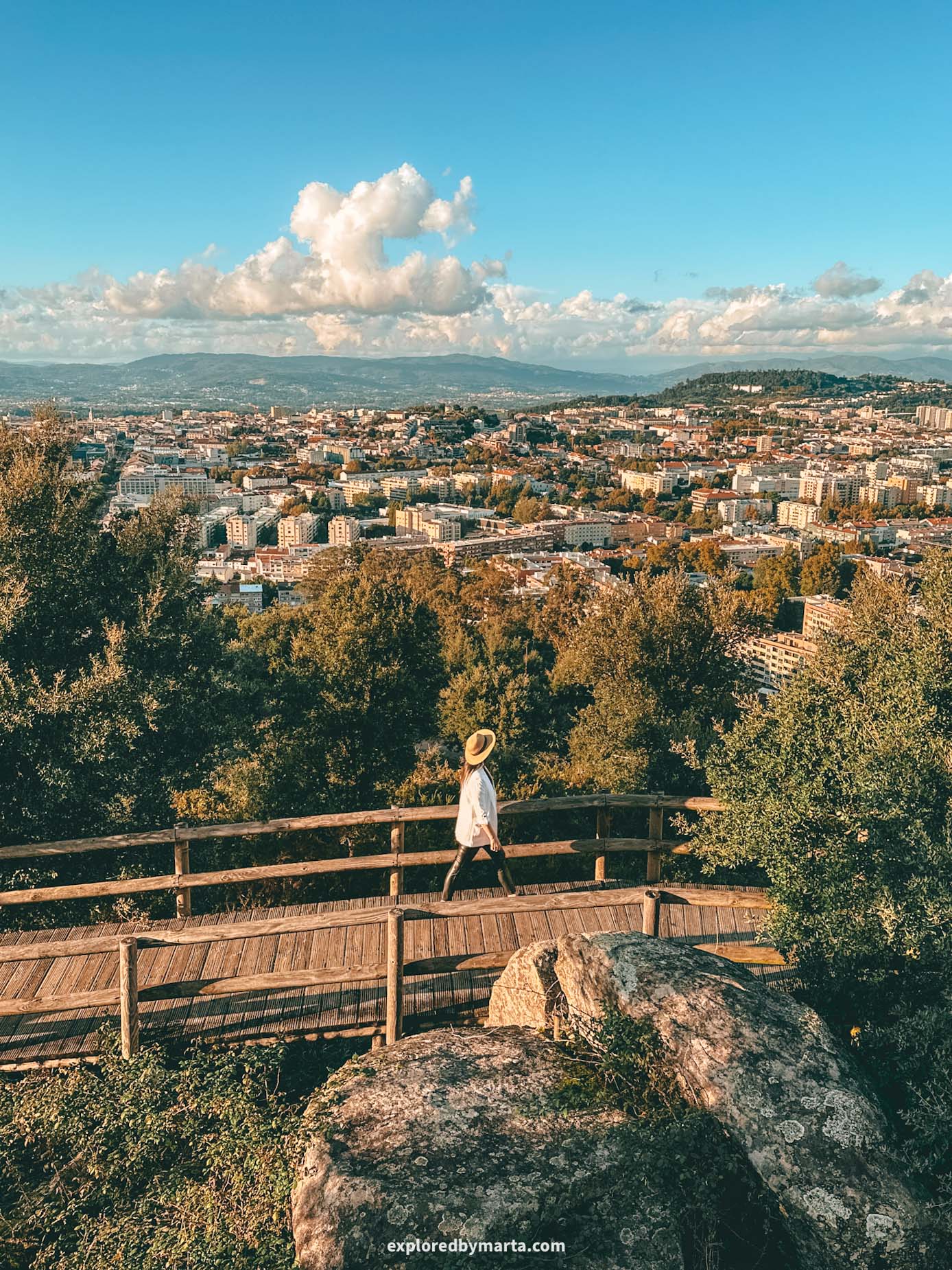 Braga, Portugal-views from Miradouro do Picoto on Monte do Picoto