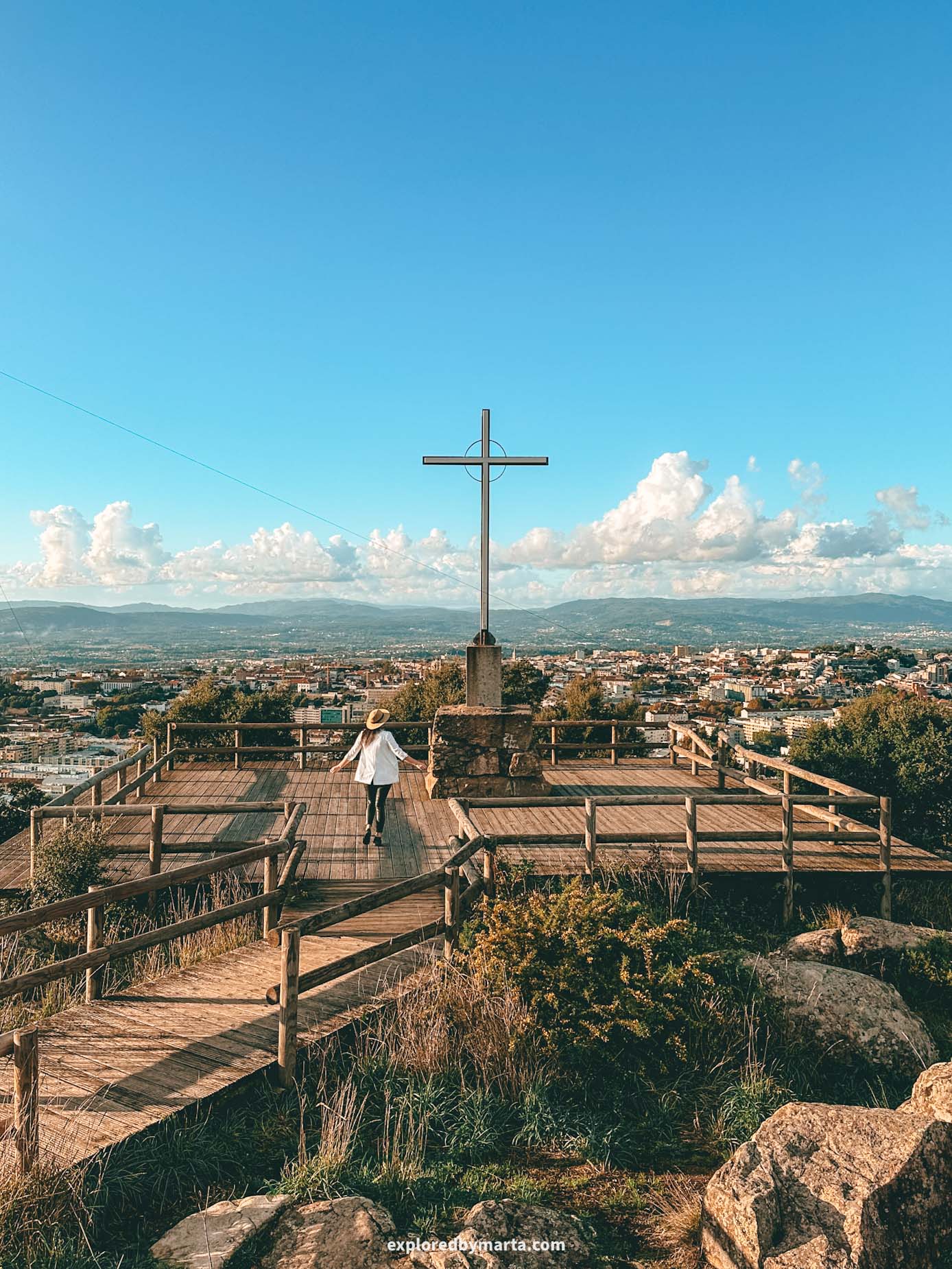 Braga, Portugal-views from Miradouro do Picoto on Monte do Picoto