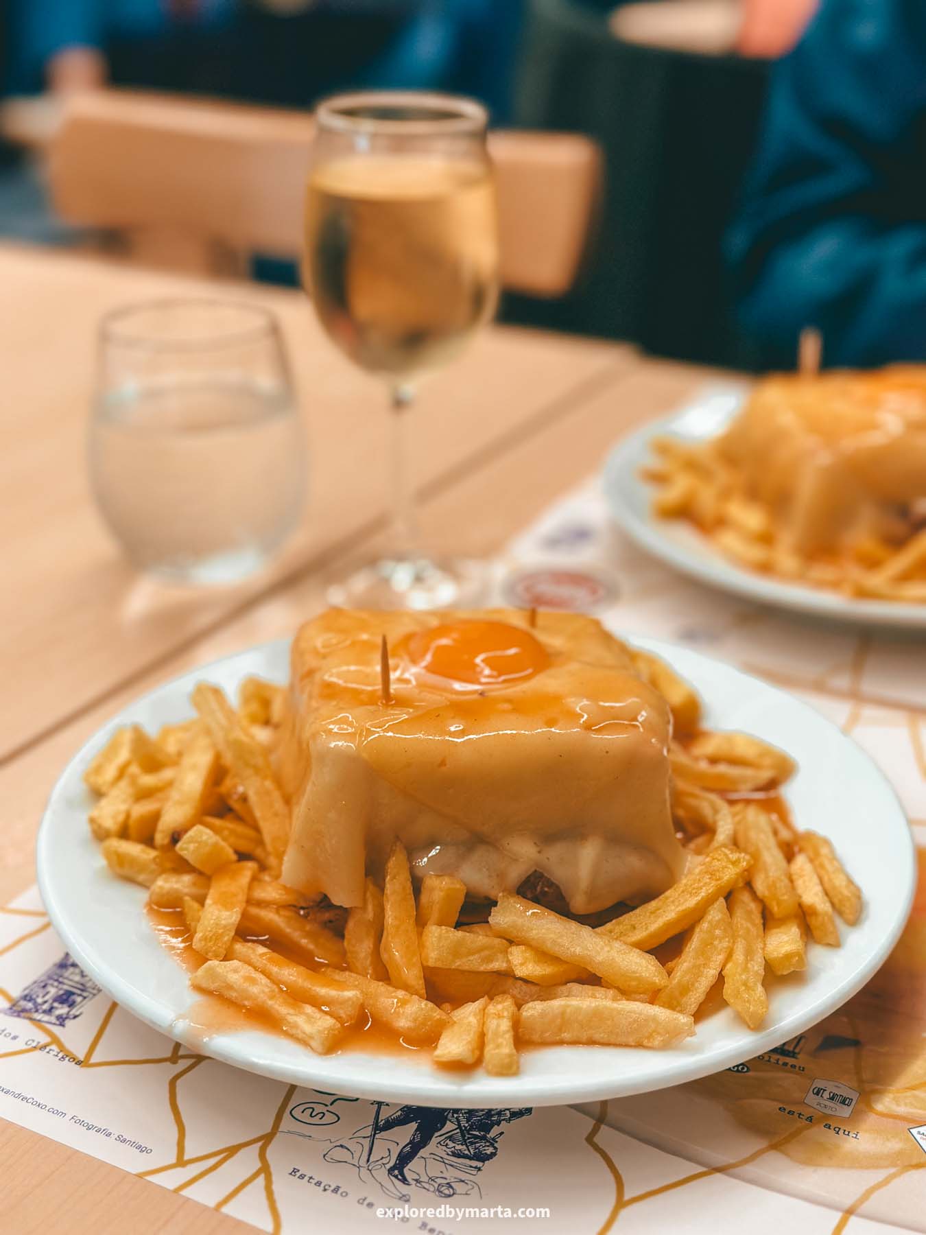 Francesinha sandwich in Porto, Portugal