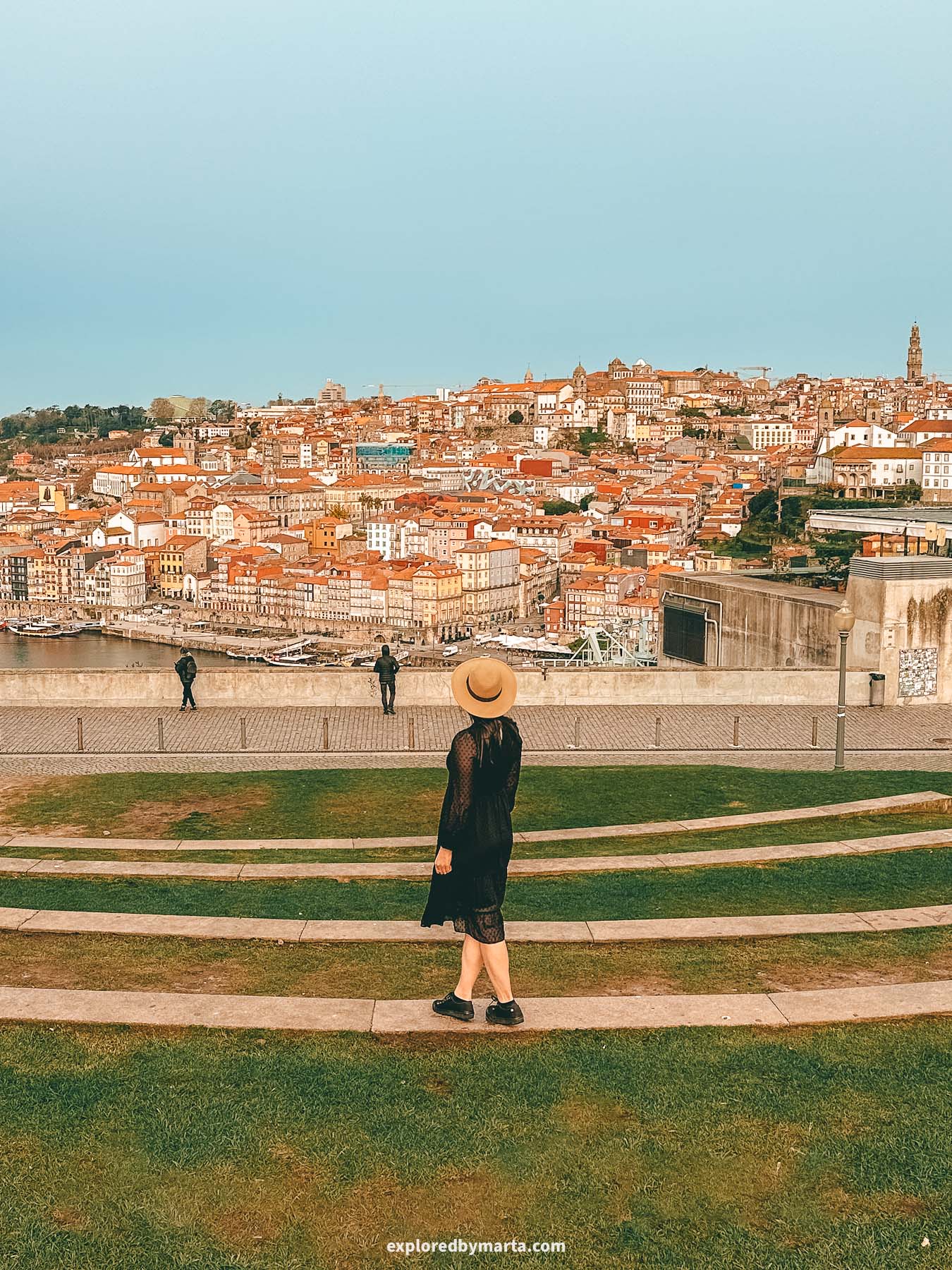 Porto, Portugal-Jardim do Morro viewpoint is one of the best places to watch the sunset in Porto