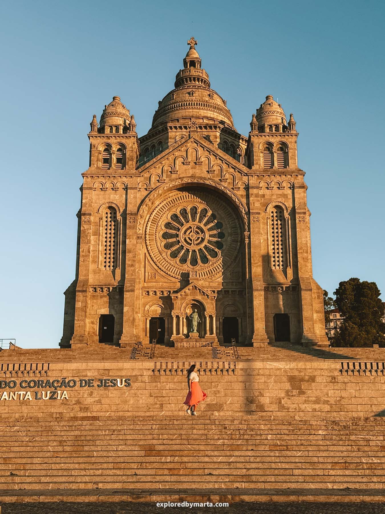 Portugal-Sanctuary of the Sacred Heart of Jesus on Mount of Santa Luzia in Viana do Castelo