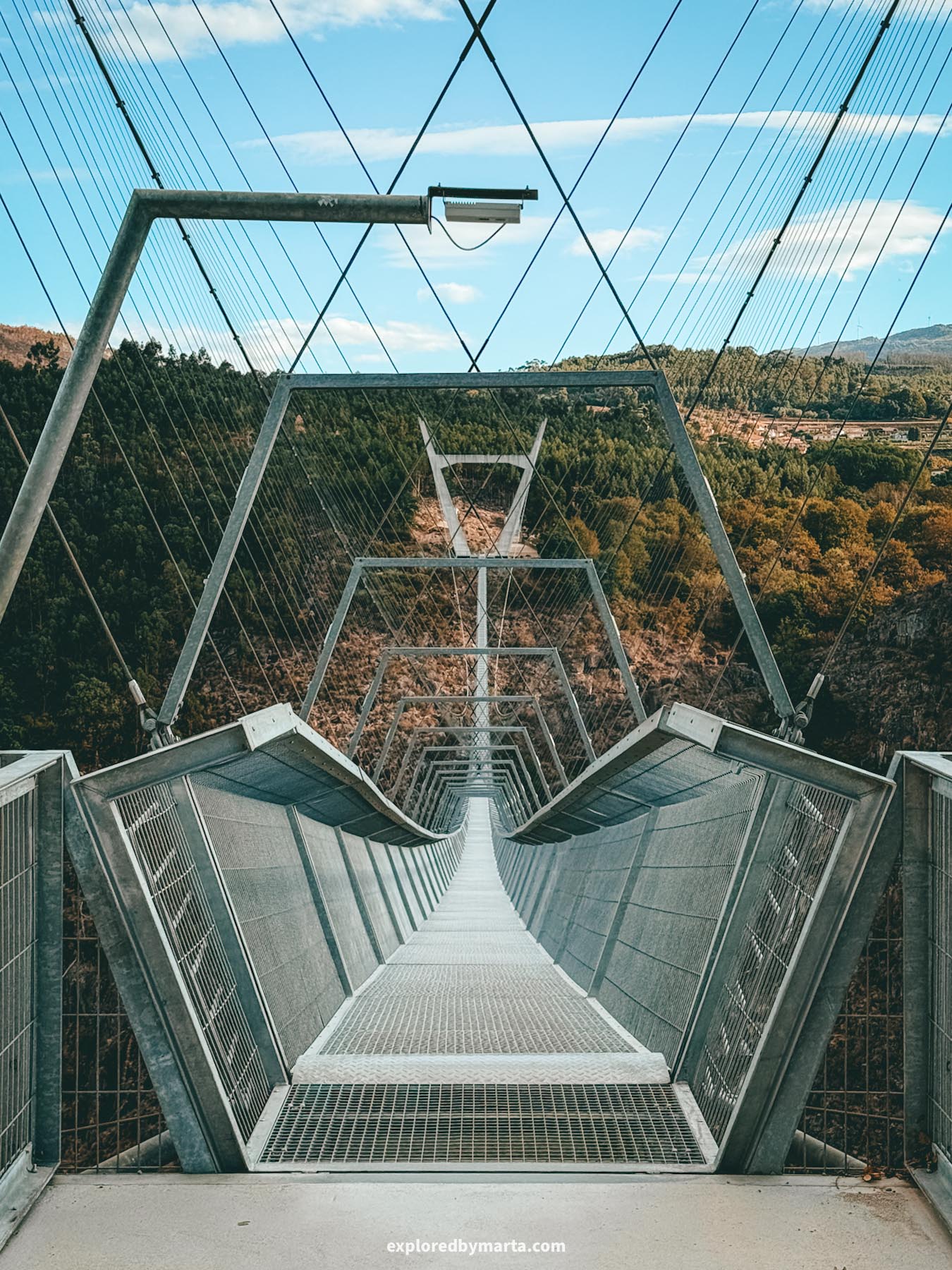 Portugal-the iconic 516 Arouca Bridge in Portugal