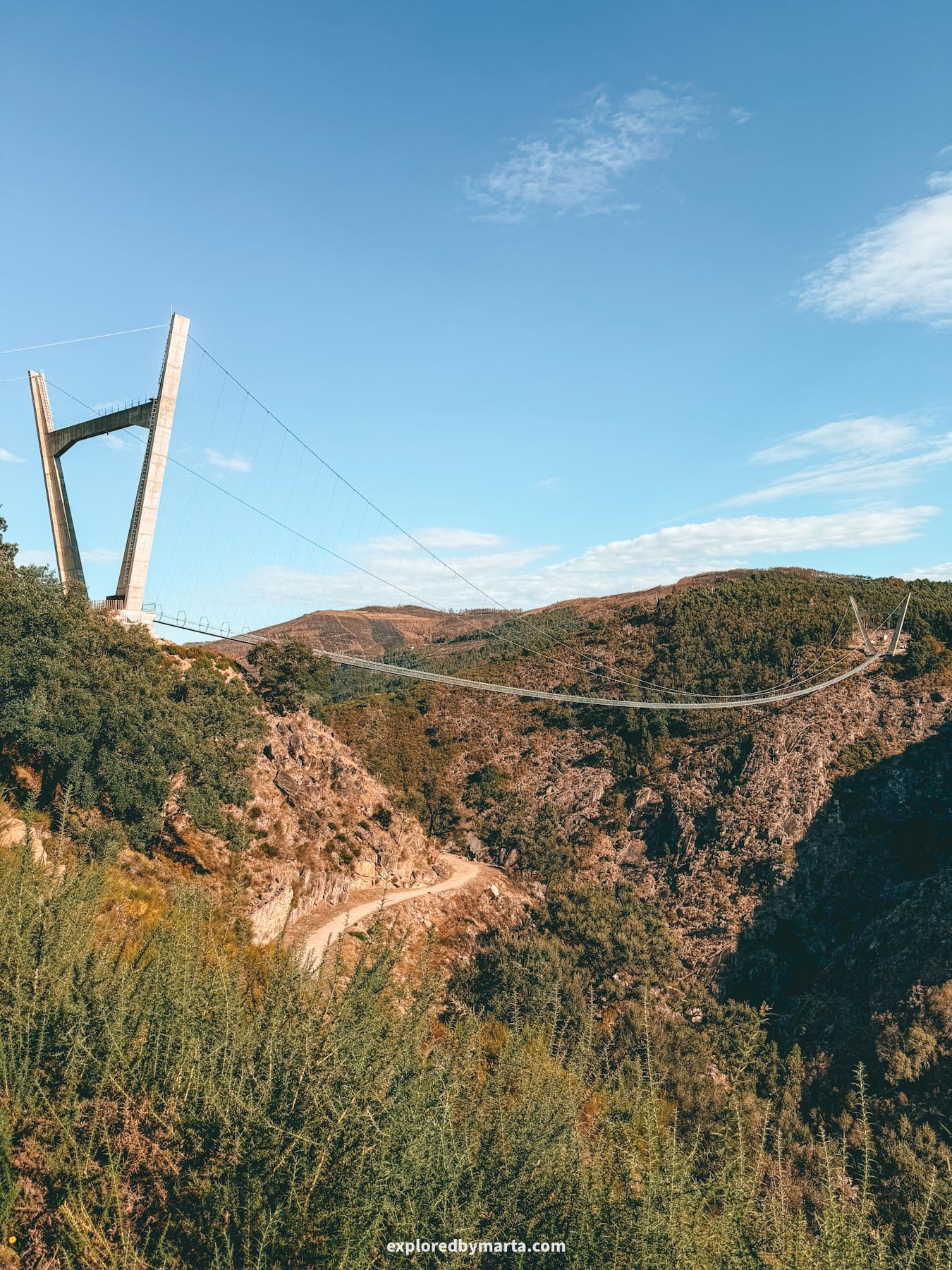 Portugal-the iconic 516 Arouca Bridge in Portugal