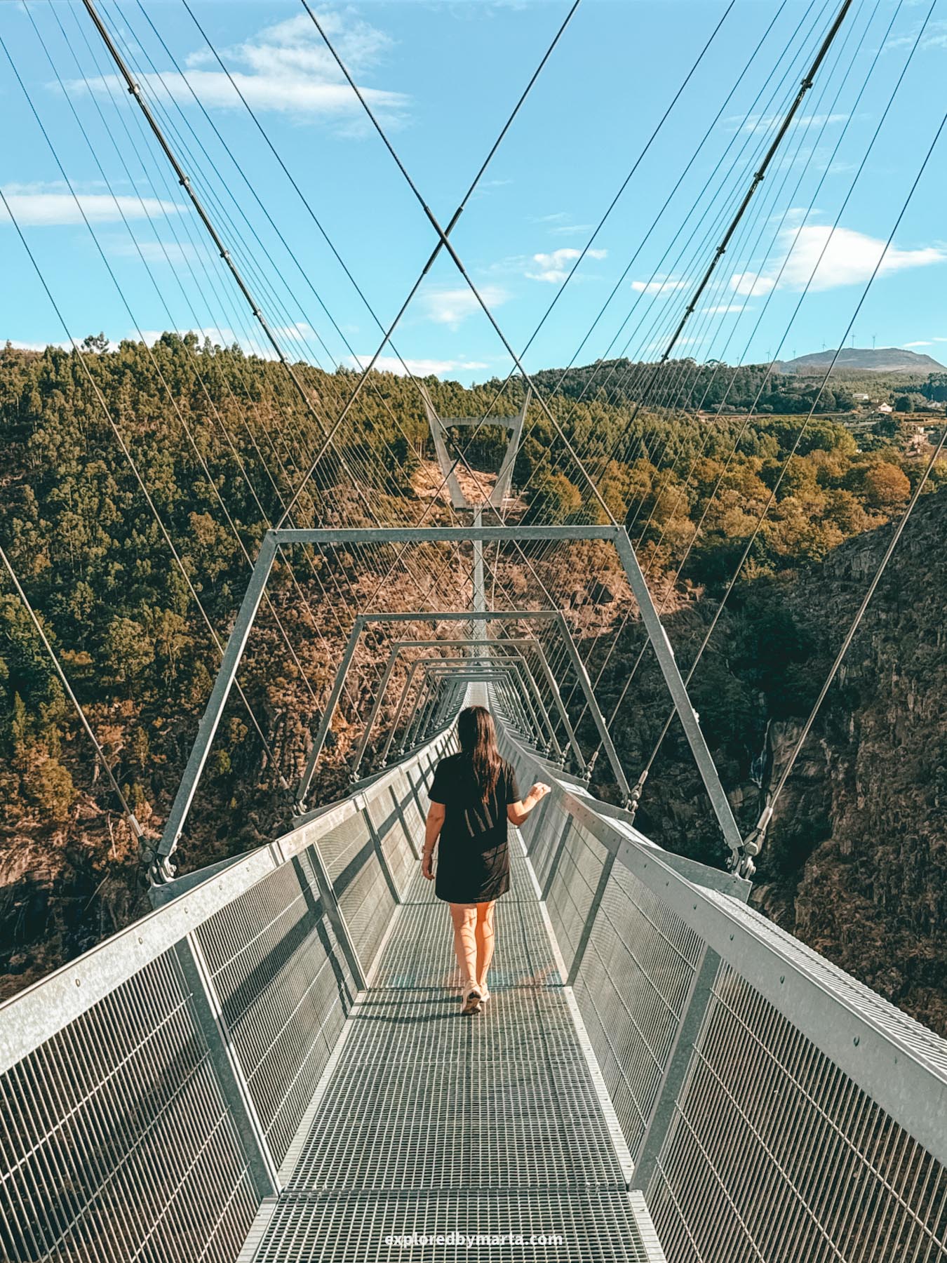 Portugal-the iconic 516 Arouca Bridge in Portugal