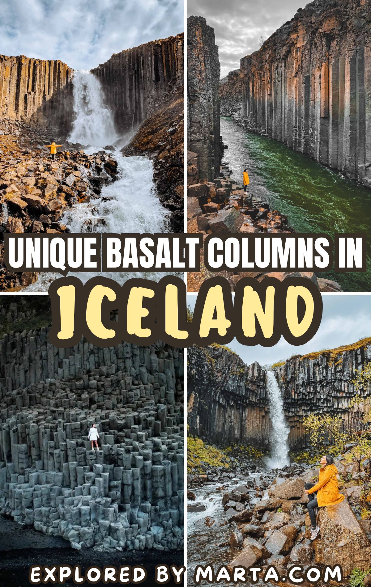 Basalt columns in Iceland are the most unique geological formation in the country