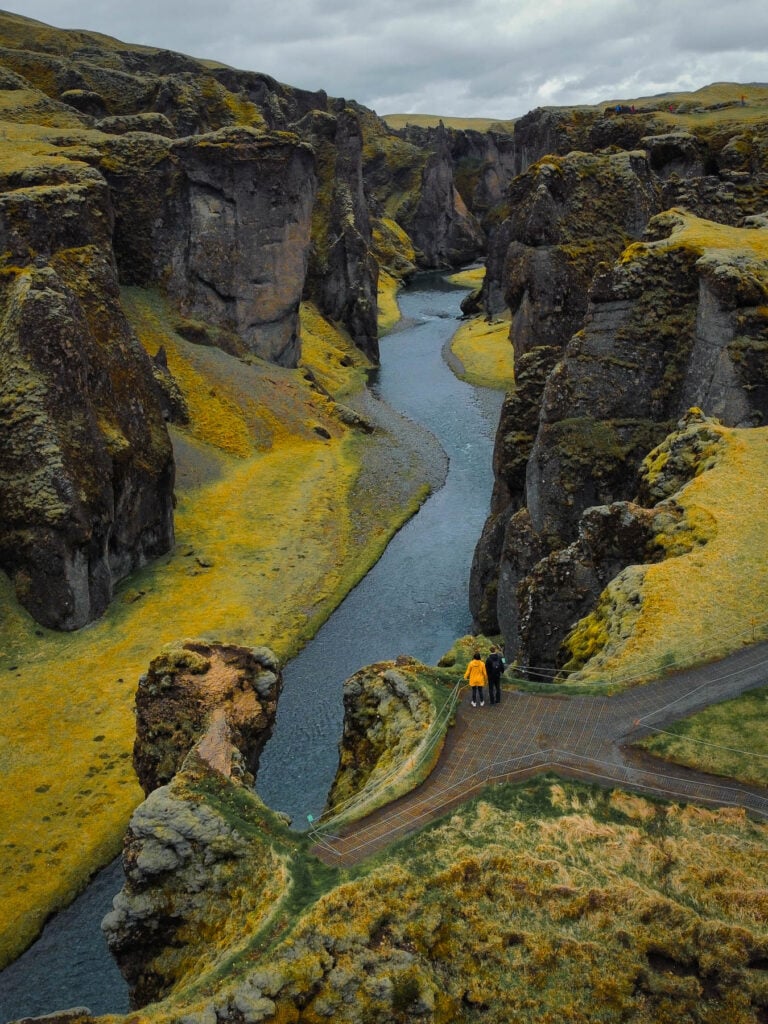 Fjadrárgljúfur Canyon is one of the most spectacular canyons in Iceland