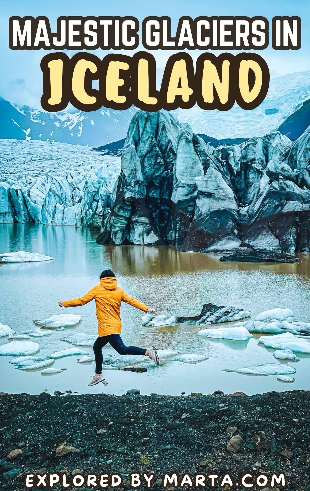 Majestic glaciers in Iceland