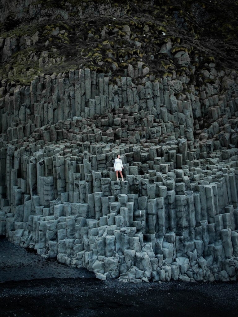 Most unique basalt columns in Iceland