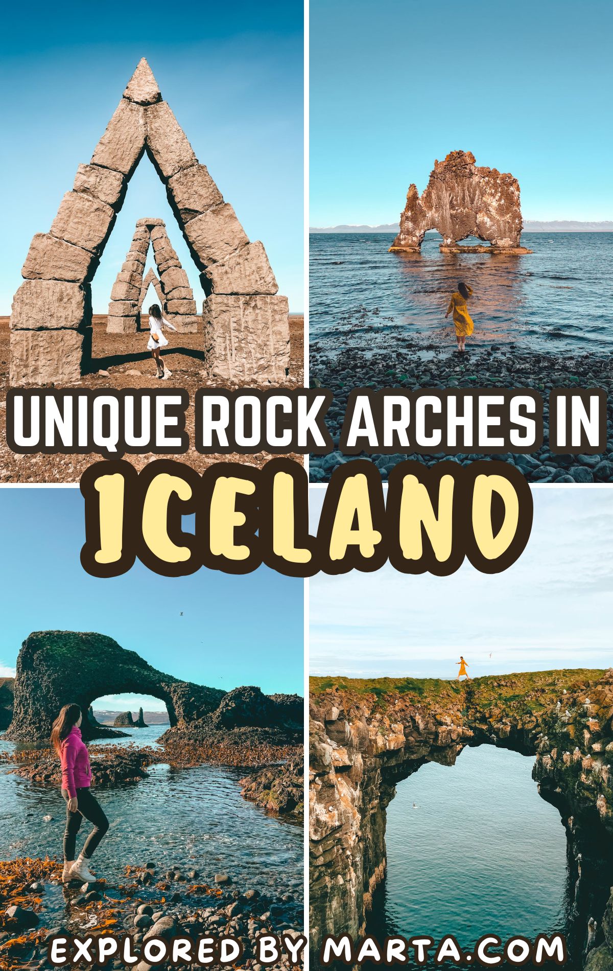 Most unique rock arches in Iceland