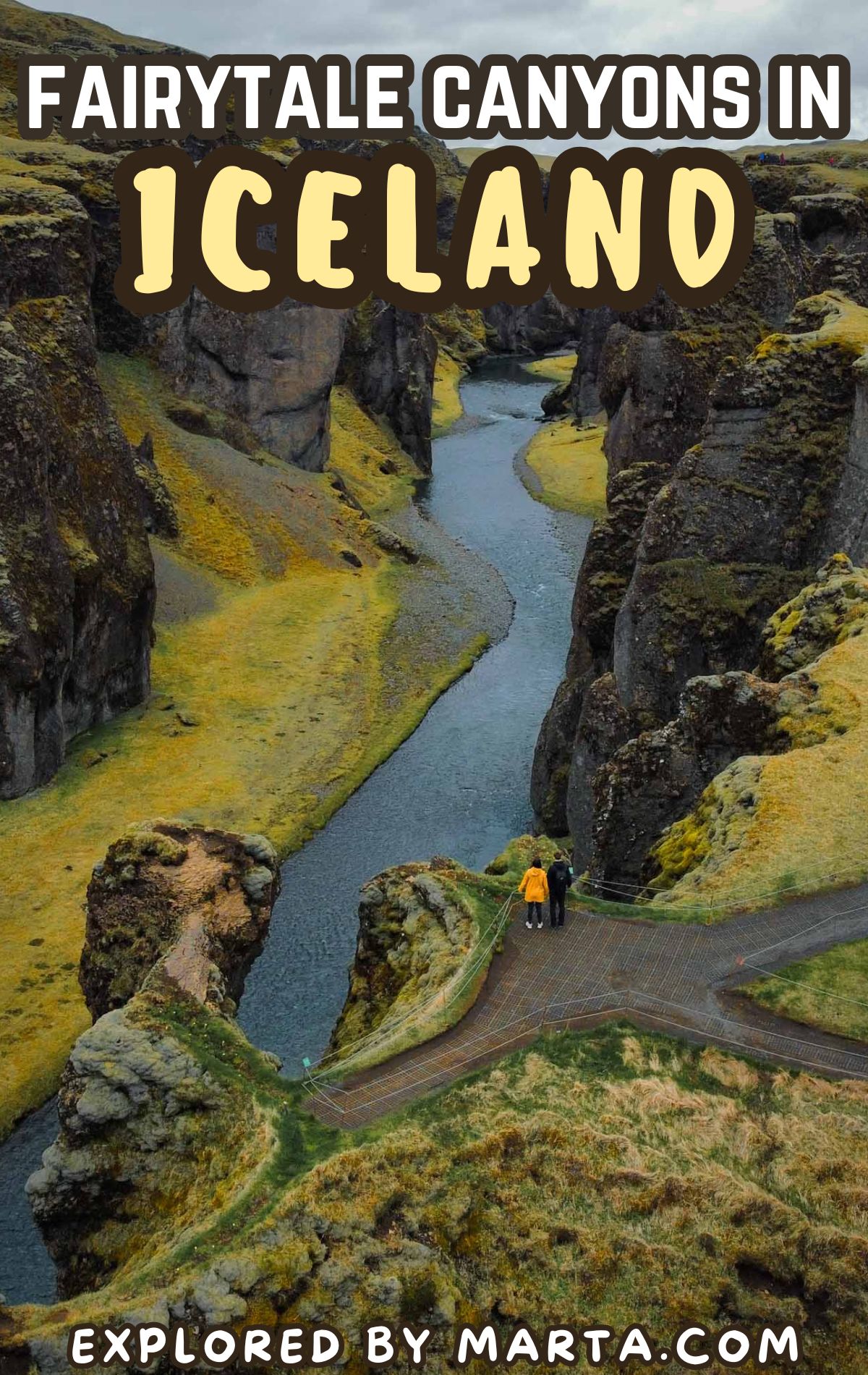 Spectacular canyons in Iceland