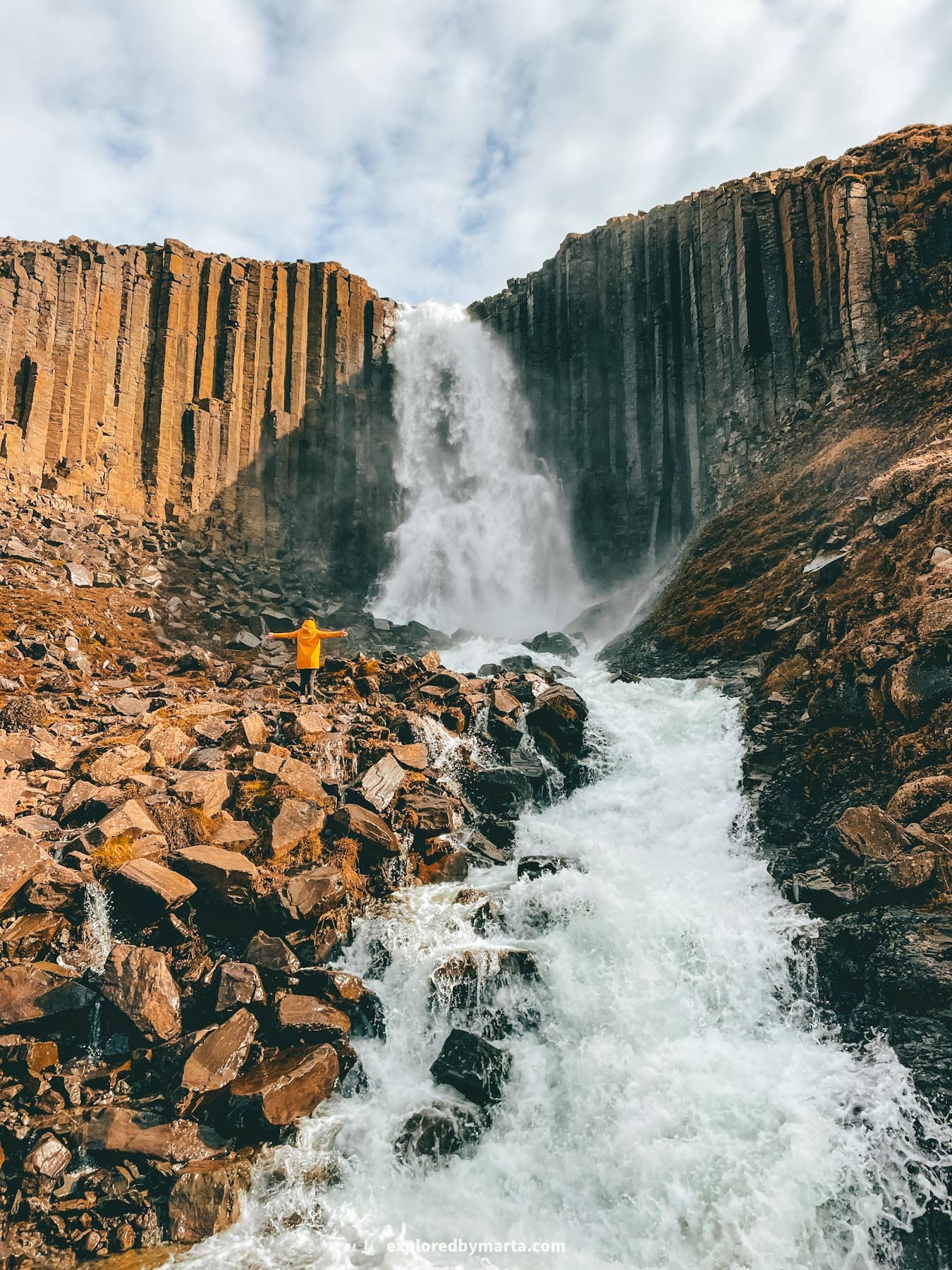 Stuðlafoss Waterfall in Iceland