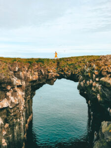 Unique rock arches in Iceland