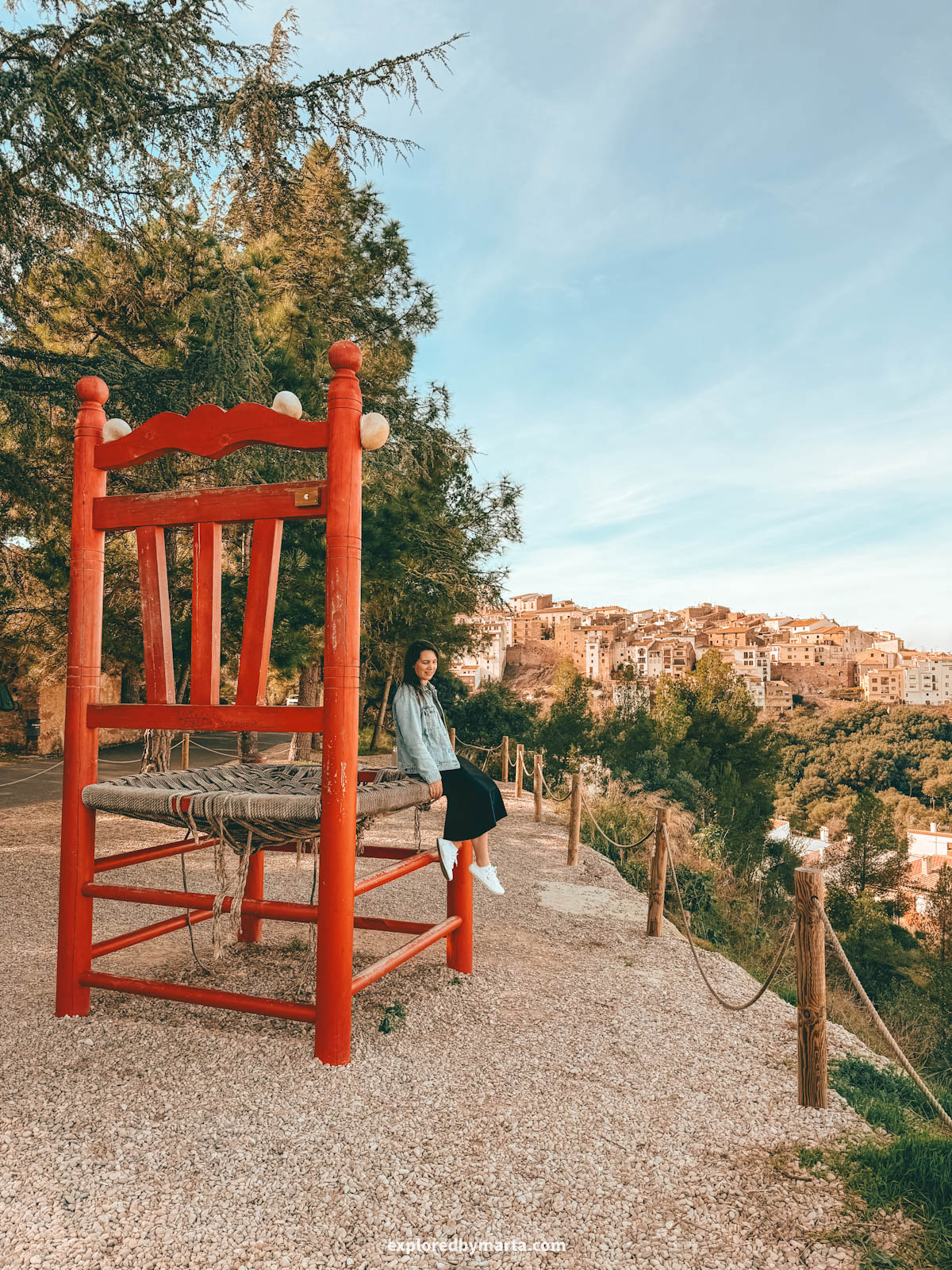 Cadira Turística Roja viewpoint in Vilafamés, Valencia Region, Spain