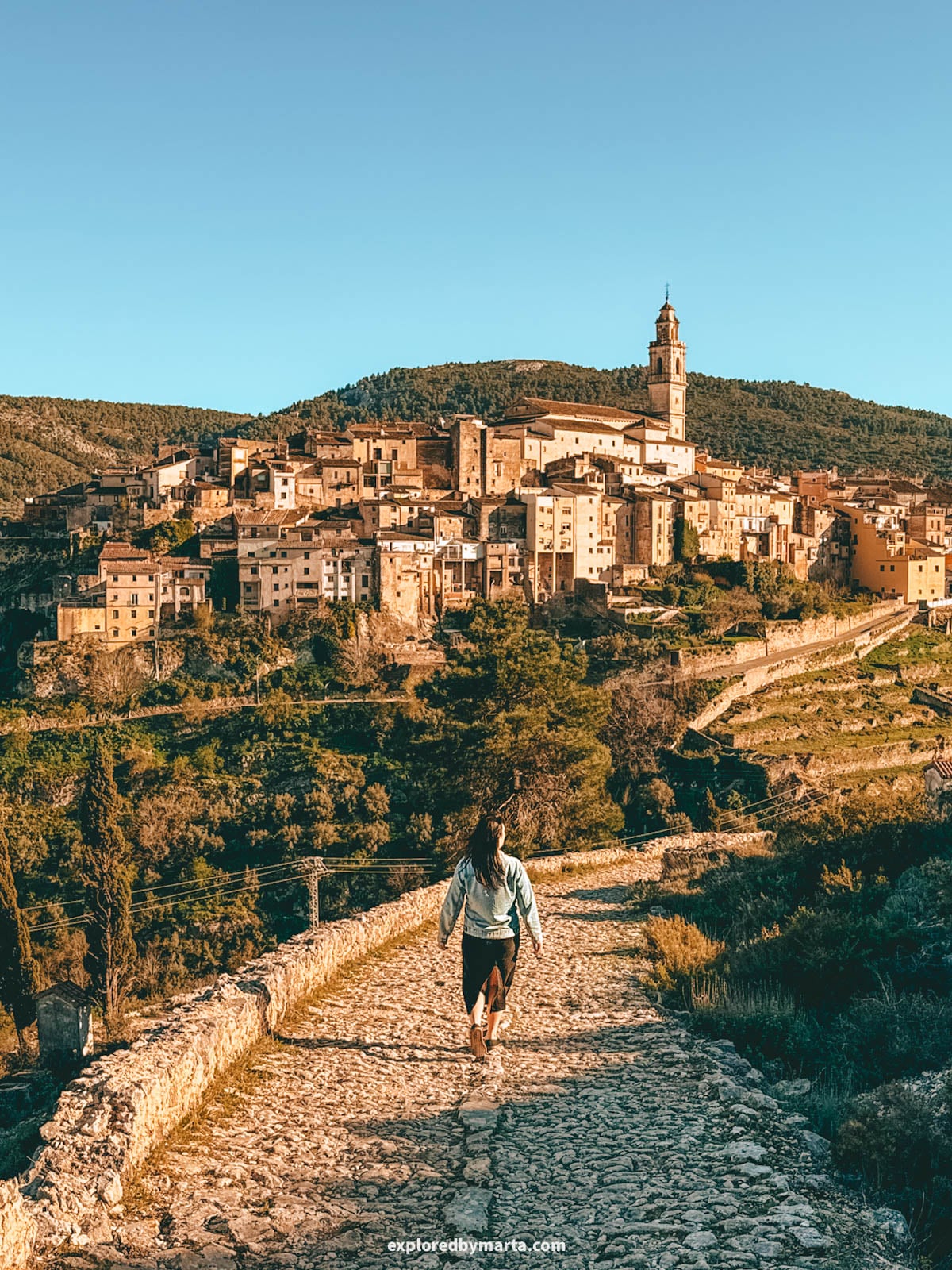 Chapel hill offers panoramic views over Bocairent historical quarter