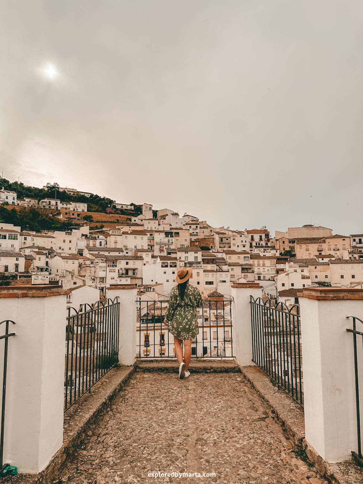 Mirador del Carmen viewpoint overlooking Setenil de las Bodegas cave village in Spain