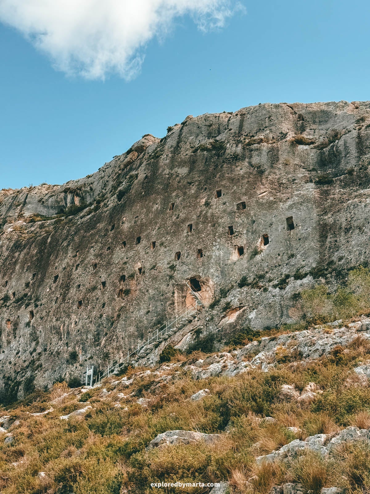 Moorish caves, known as Covetes dels Moros in Bocairent, Valencia Region, Spain