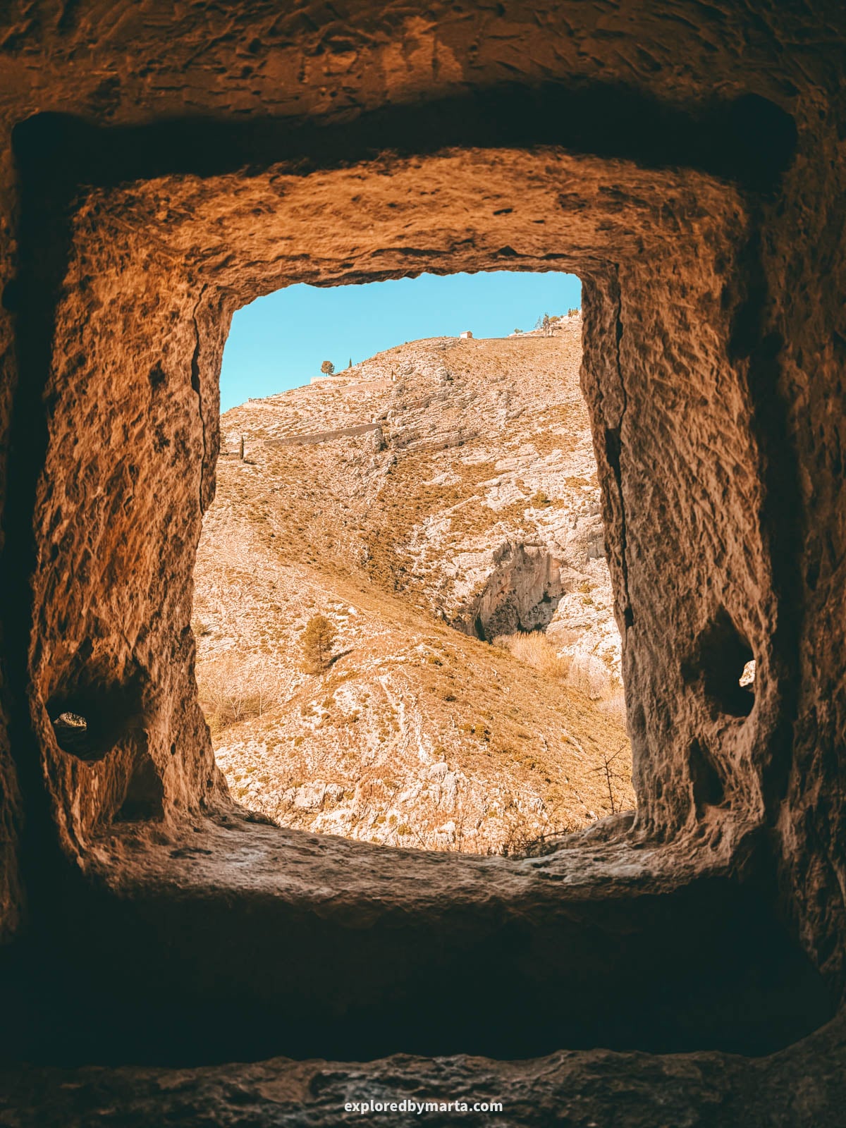 Moorish caves, known as Covetes dels Moros in Bocairent, Valencia Region, Spain