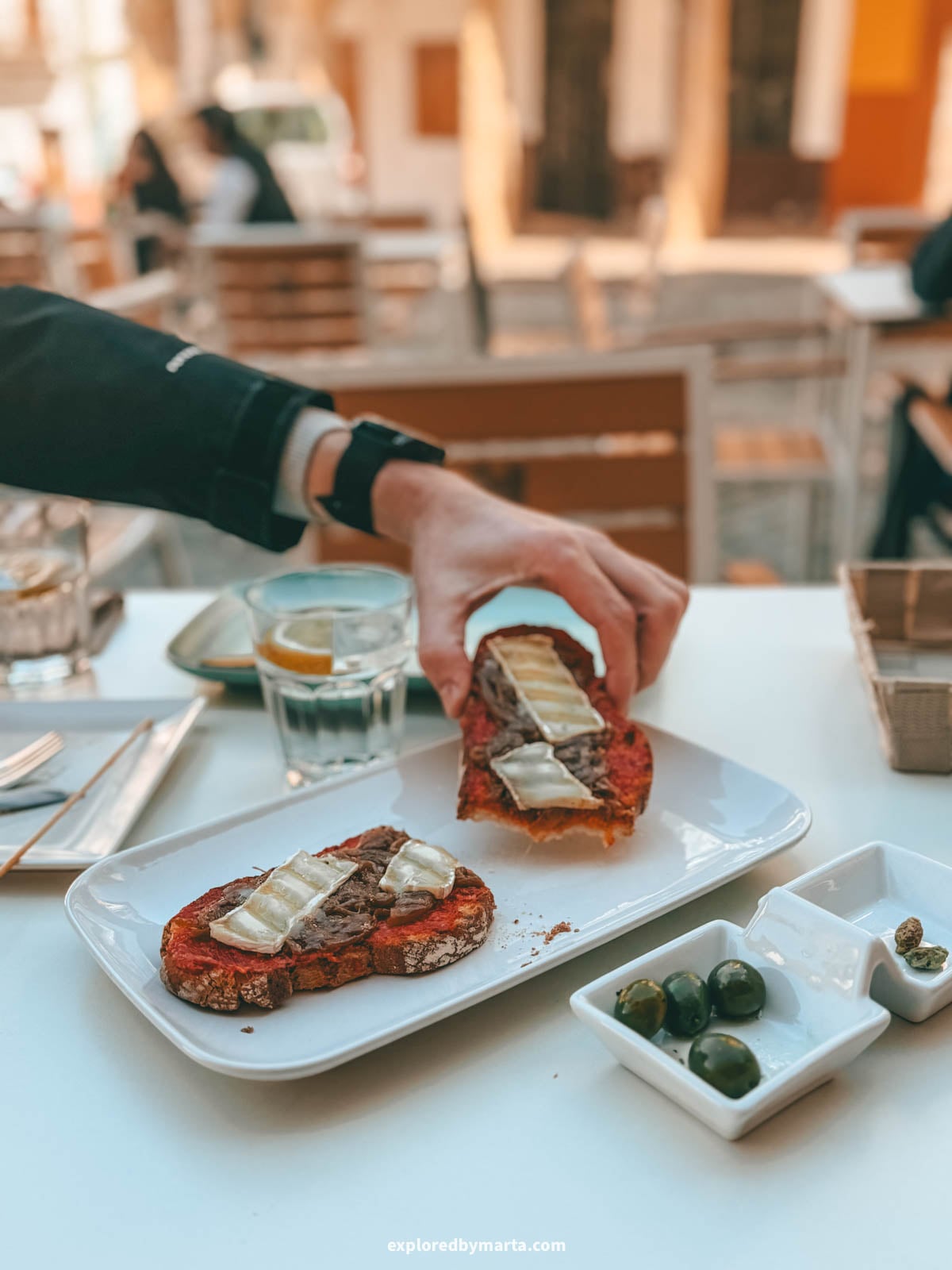 Plaça del Mercat or Plaza del Mercado in Xátiva, Valencia Region, Spain
