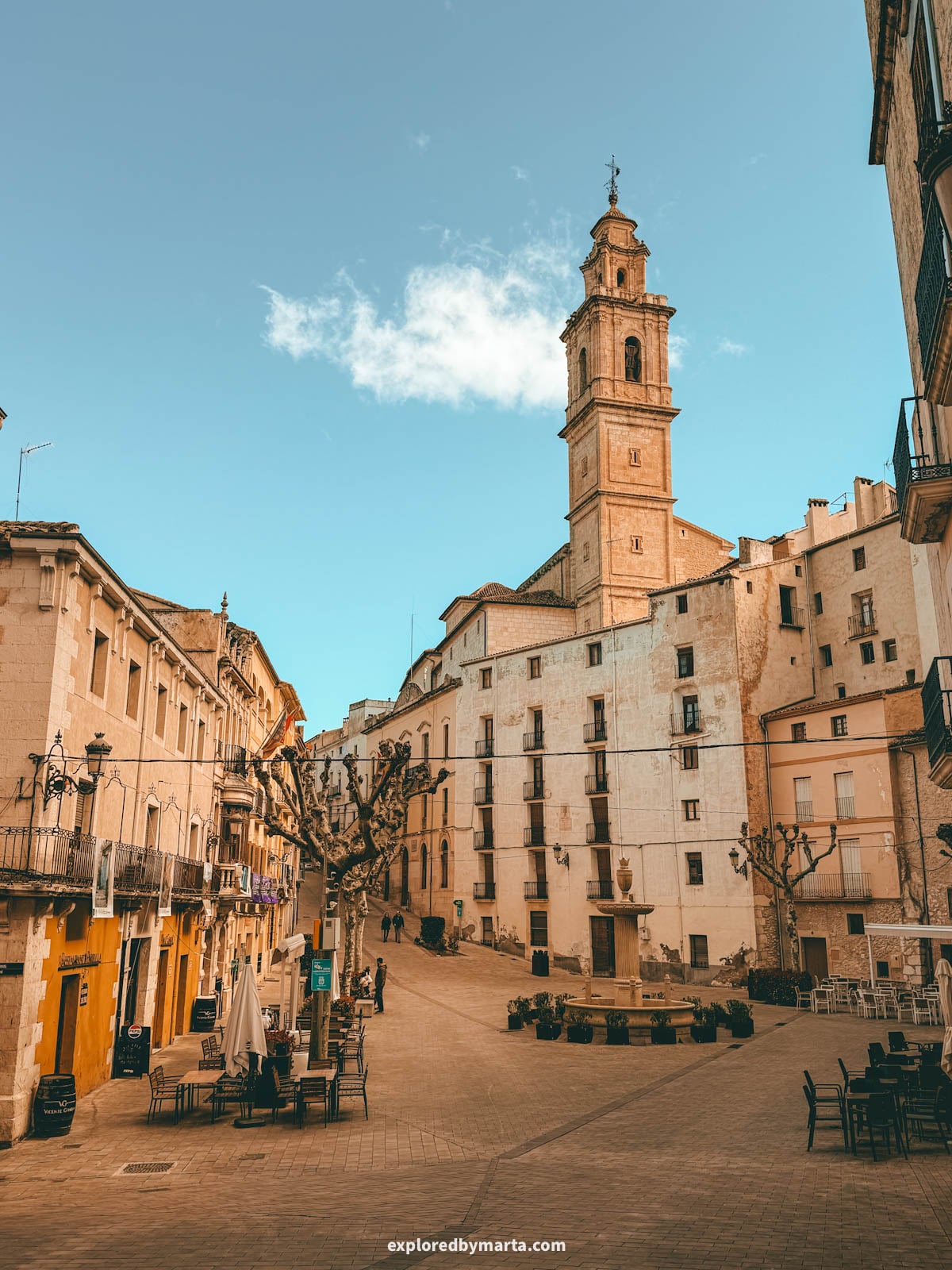Plaza del Ayuntamiento in Bocairent, Valencia Region, Spain