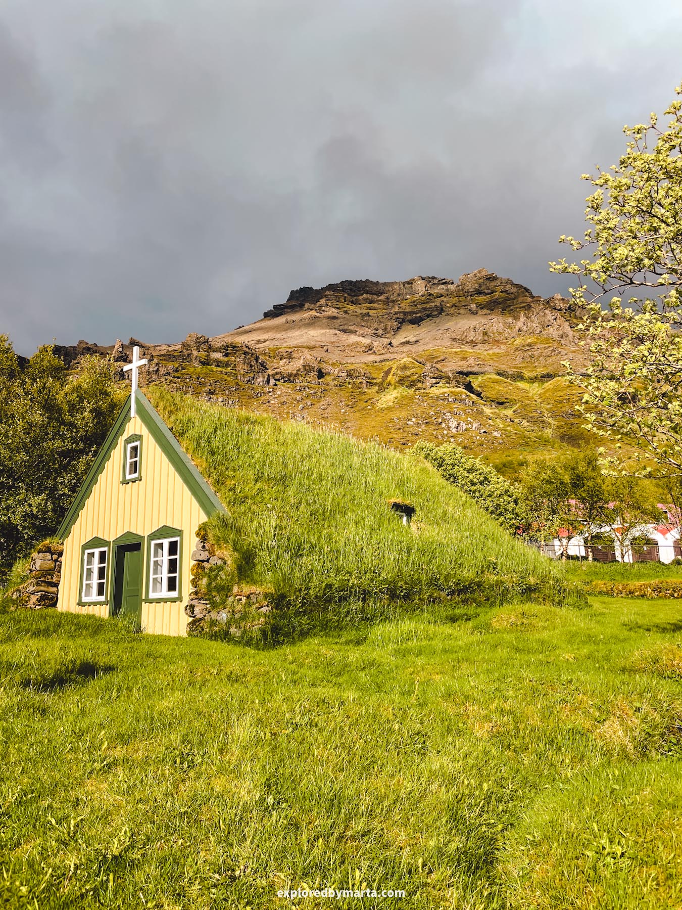 The fairytale-like Hofskirkja in Iceland