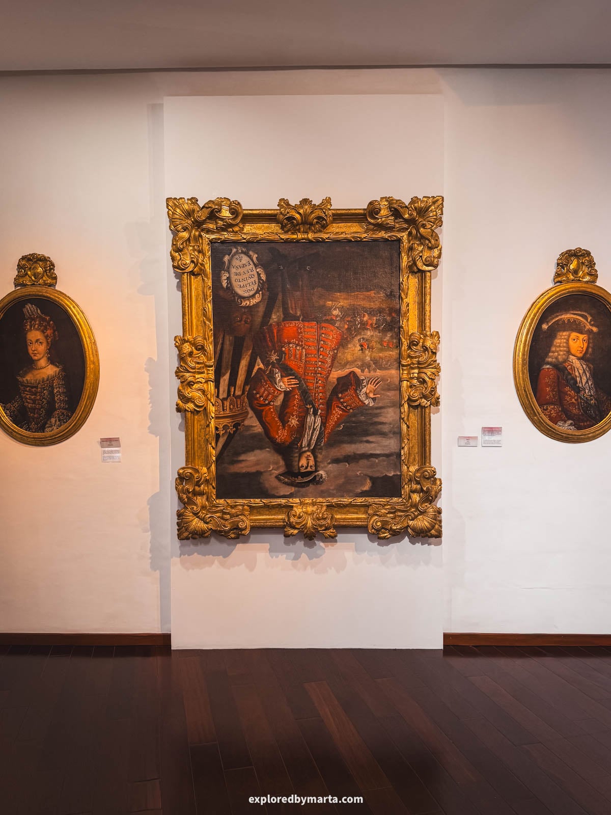 The upside down king portrait in Casa de l’Ensenyament, or Museu de Belles Arts de Xàtiva, Spain