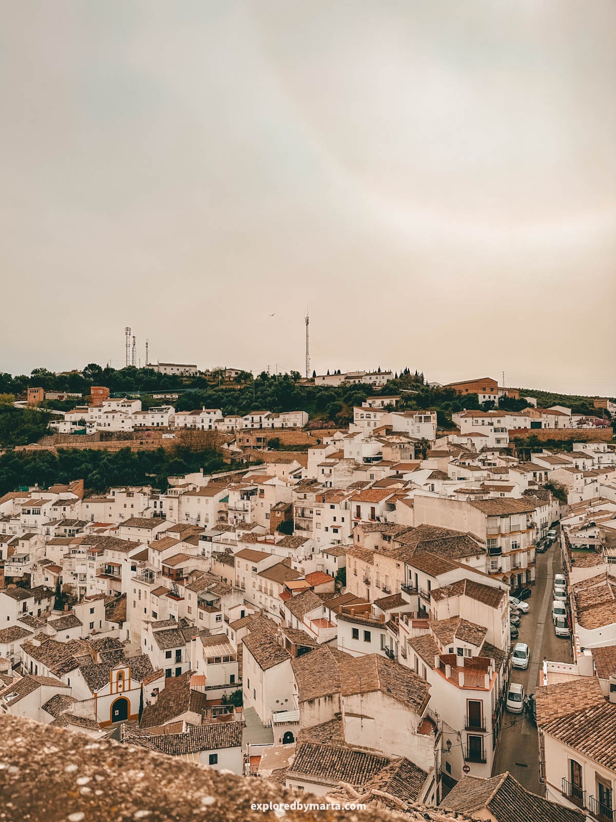 View from the tower of Castillo de Setenil de las Bodegas, Spain