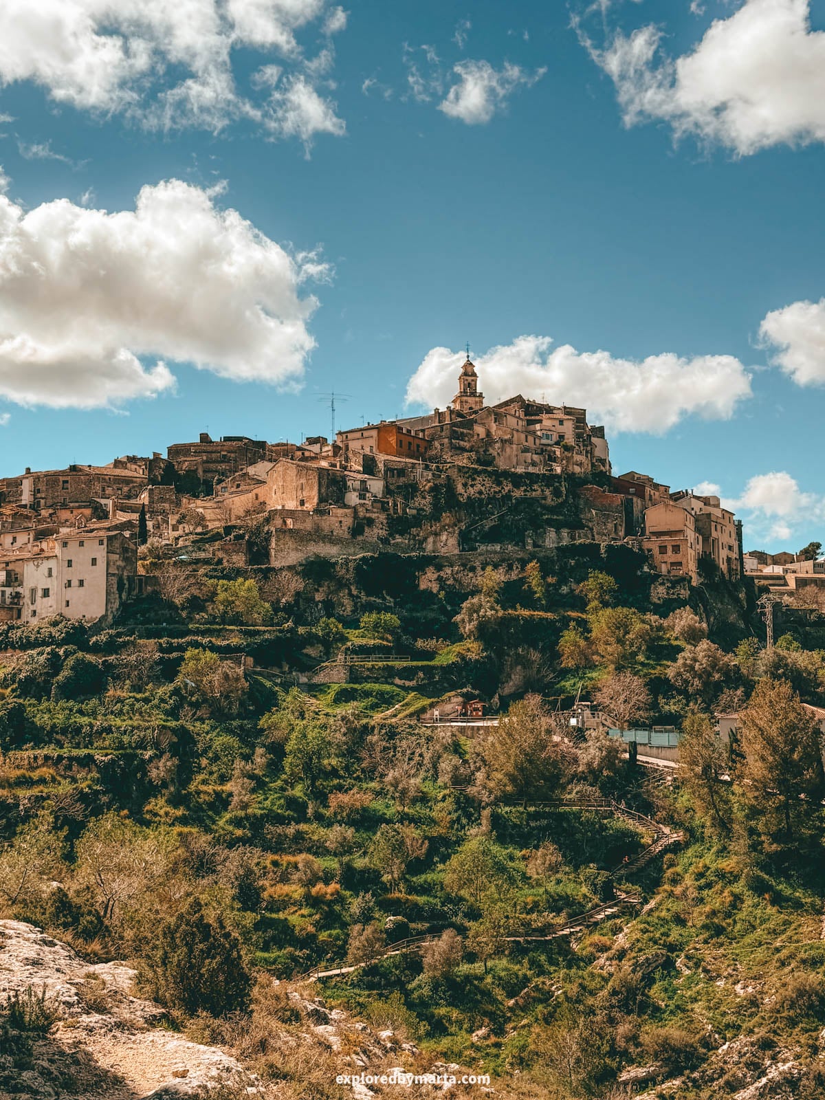 View of Bocairent from the Moorish Caves