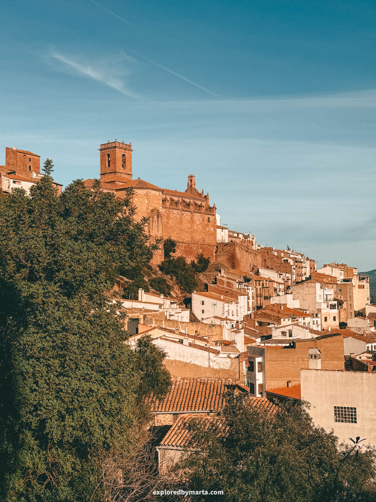 Village views from Carrer Sant Ramon in Vilafamés, Valencia Region, Spain