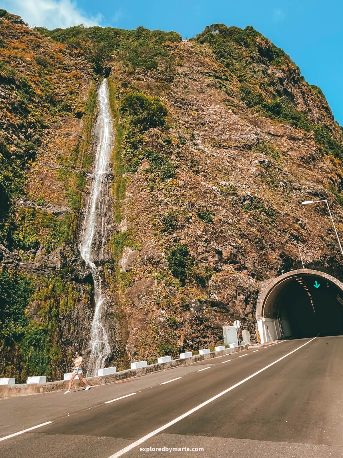 Água d’Alto waterfall in Madeira, Portugal