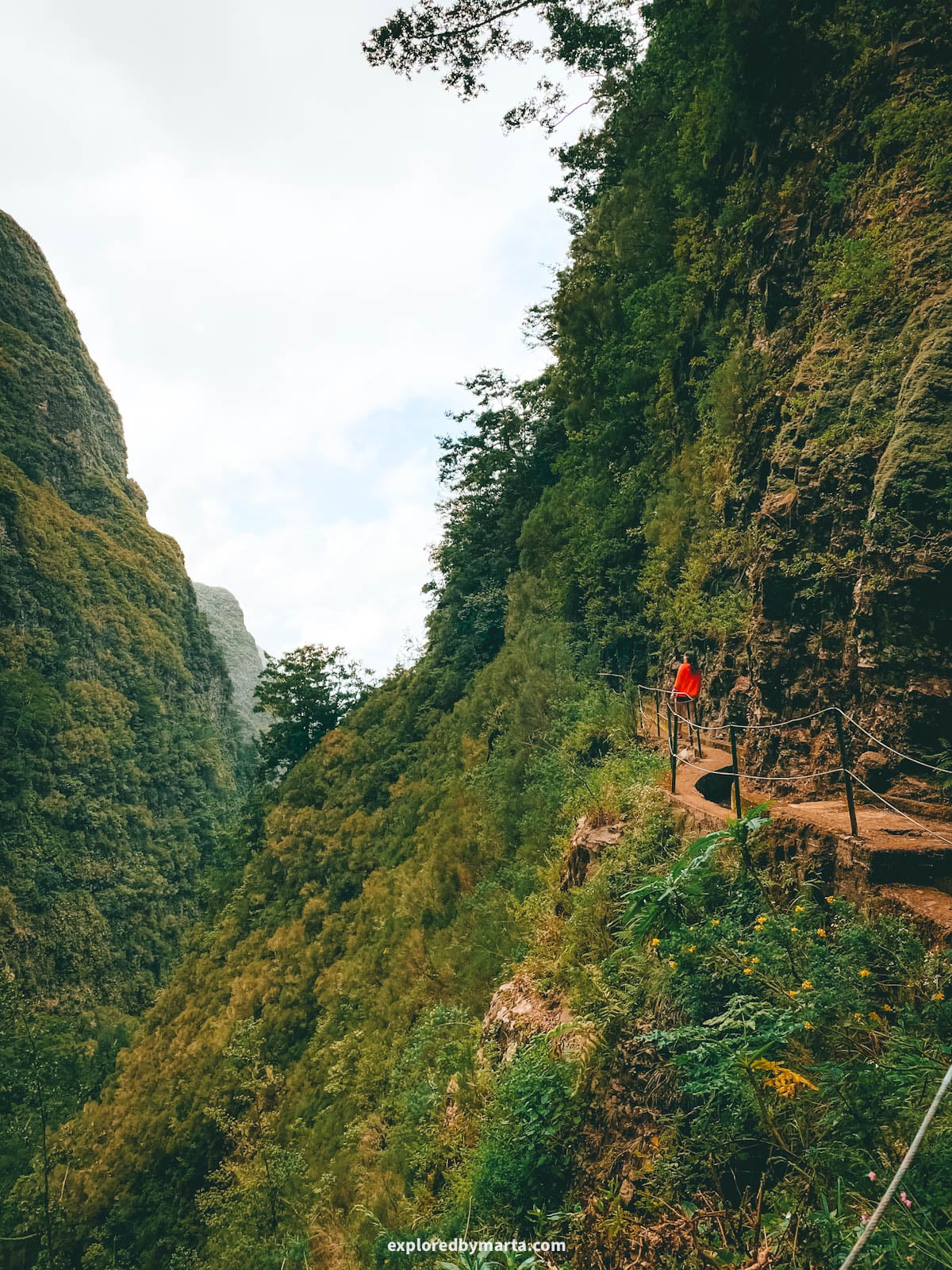 Amazing views along Levada do Caldeirão Verde-Caldeirão do Inferno hike in Madeira, Portugal