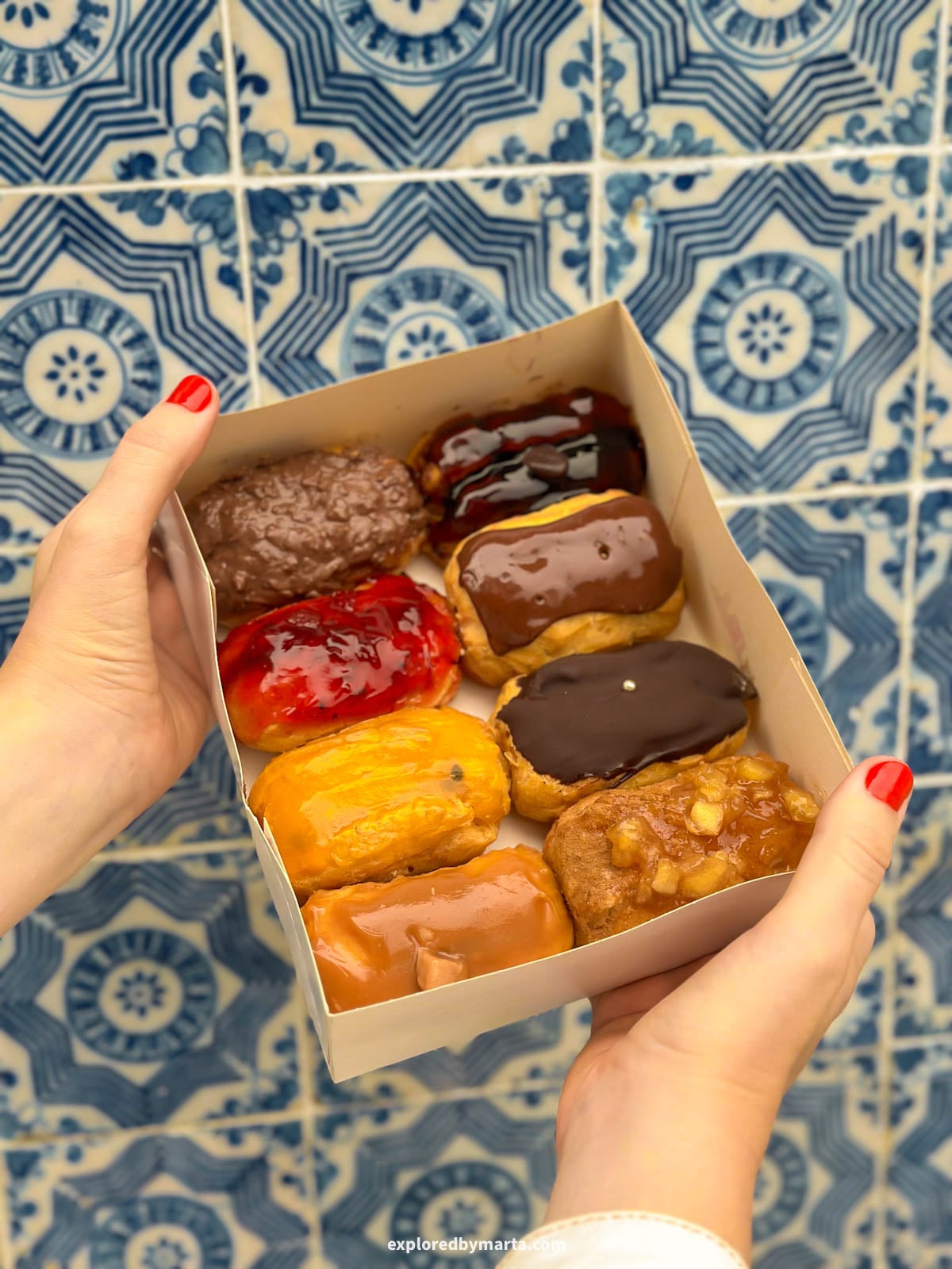 Famous Porto éclairs at Leitaria da Quinta do Paço in Porto, Portugal