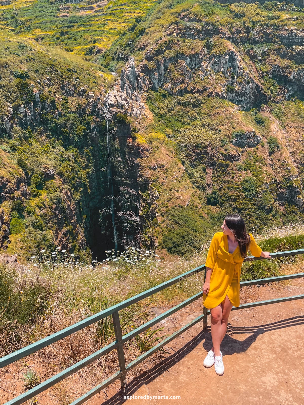 Garganta Funda waterfall in Madeira, Portugal