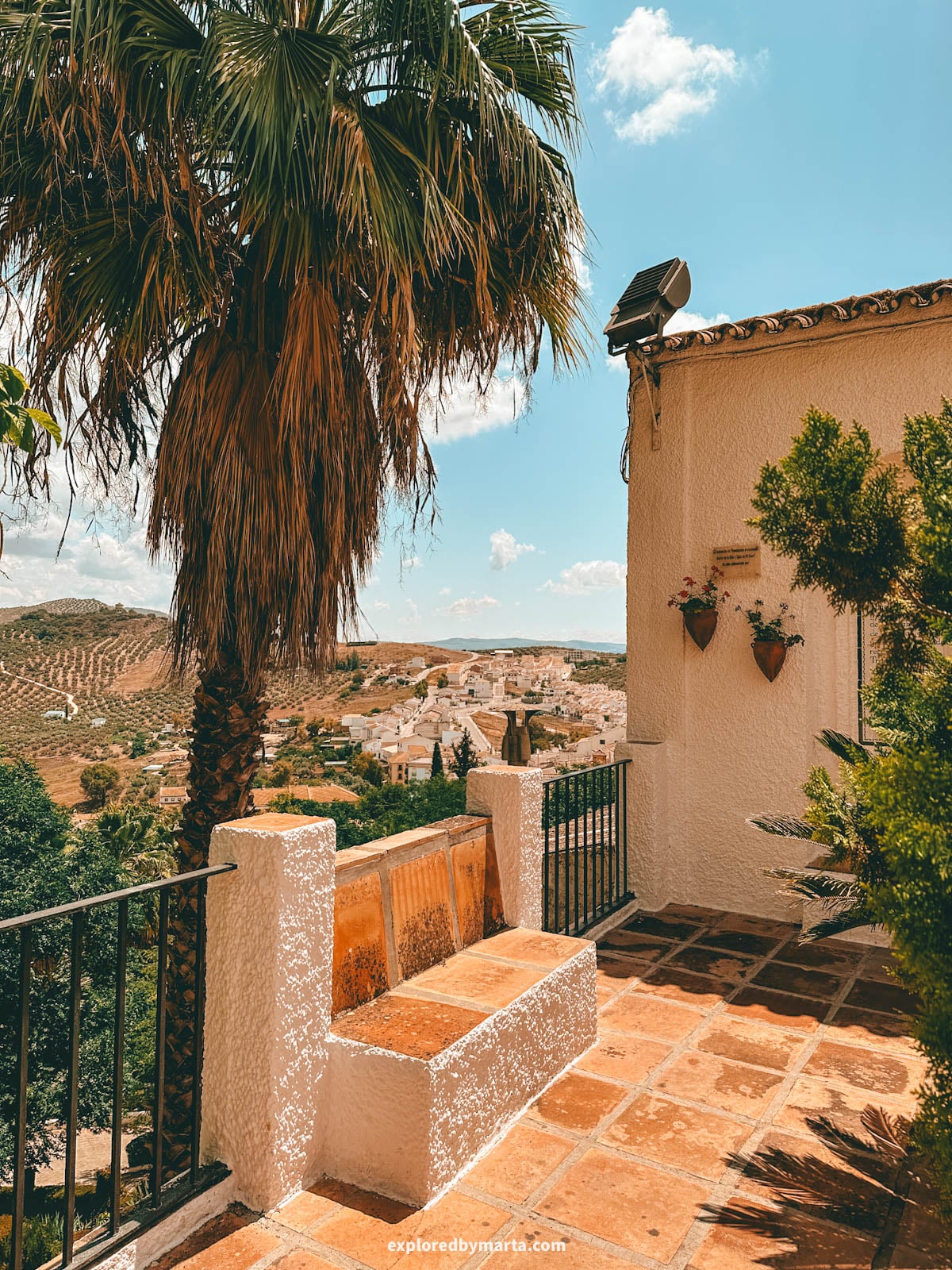 Hidden square, Rincón de Hisn-Ashar in Iznajar, Spain
