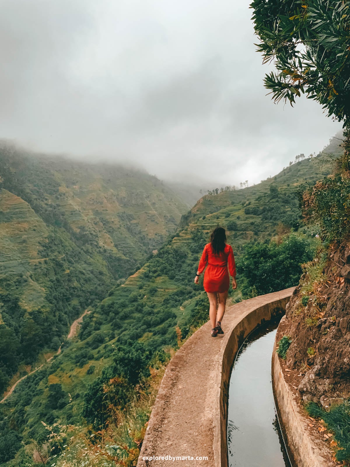 Hiking Levada Nova-Levada do Moinho in Madeira, Portugal