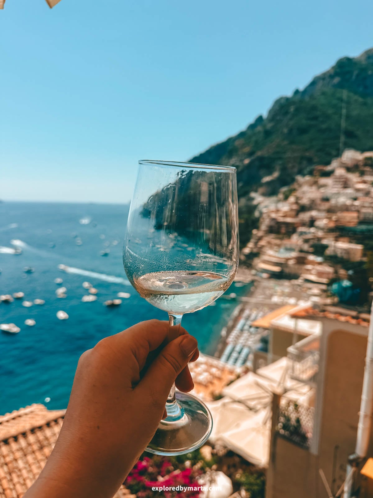 Lunch with a view of Positano